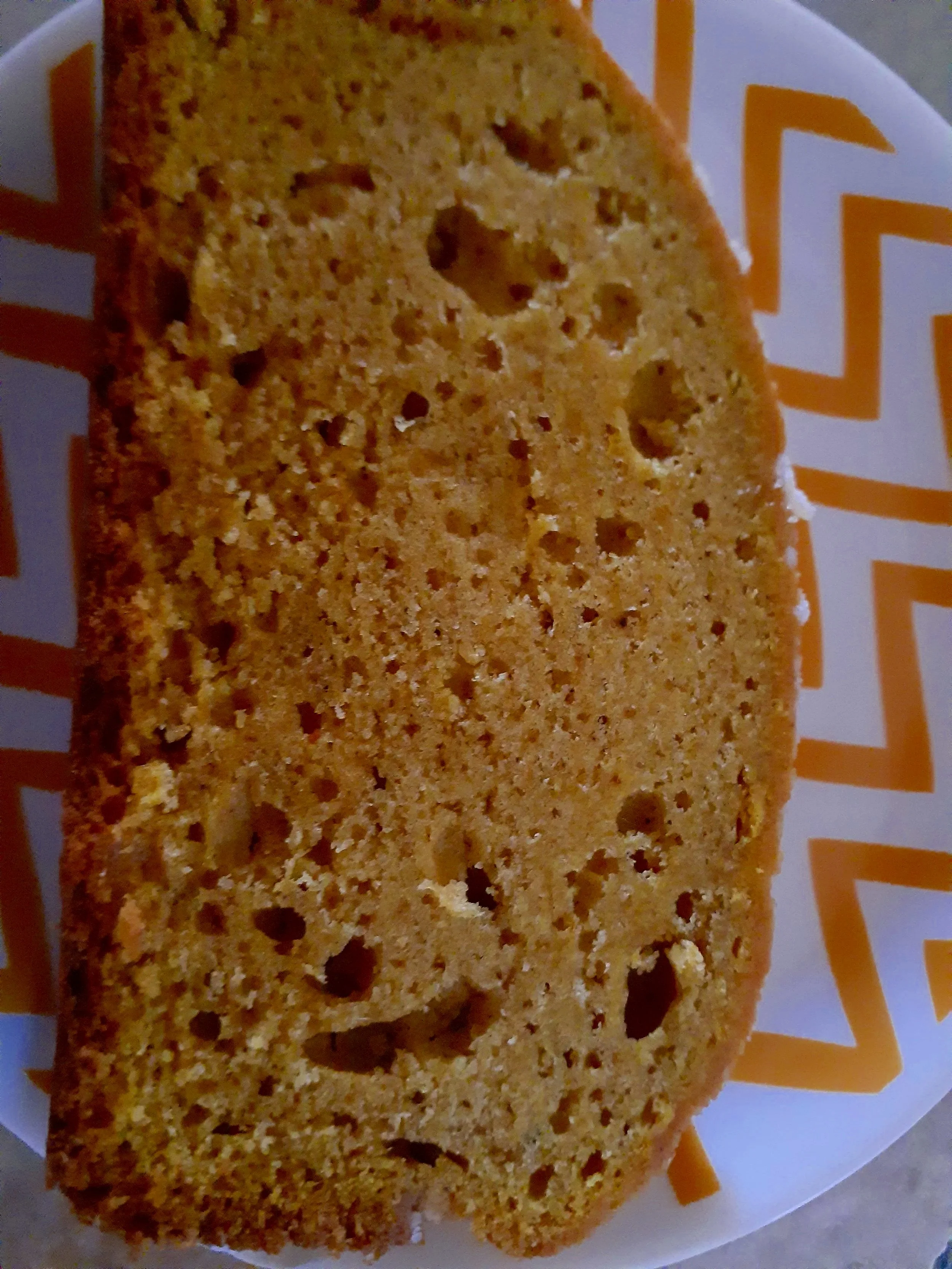 Slice of zucchini bread 