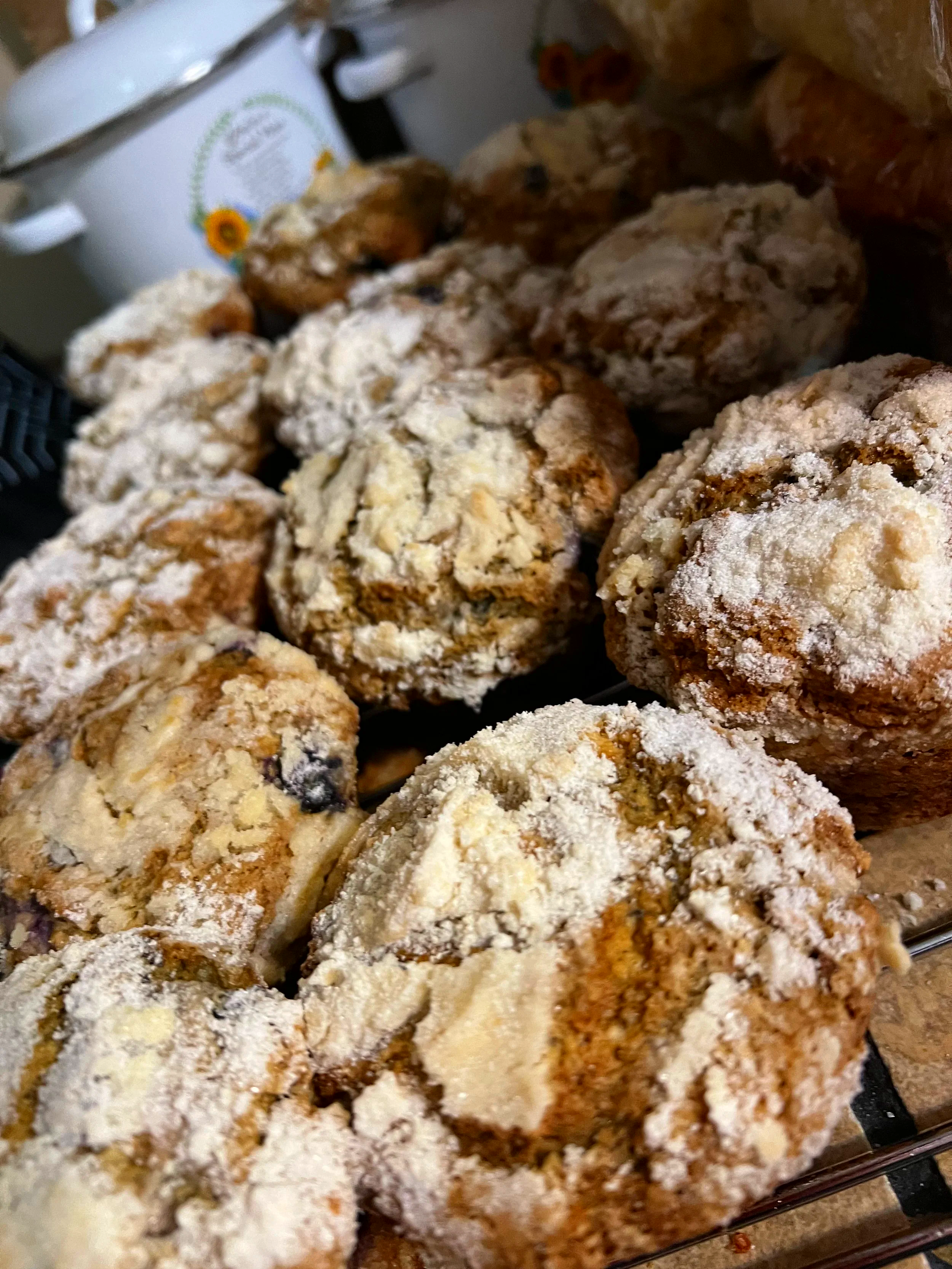 Blueberry streusel muffins 