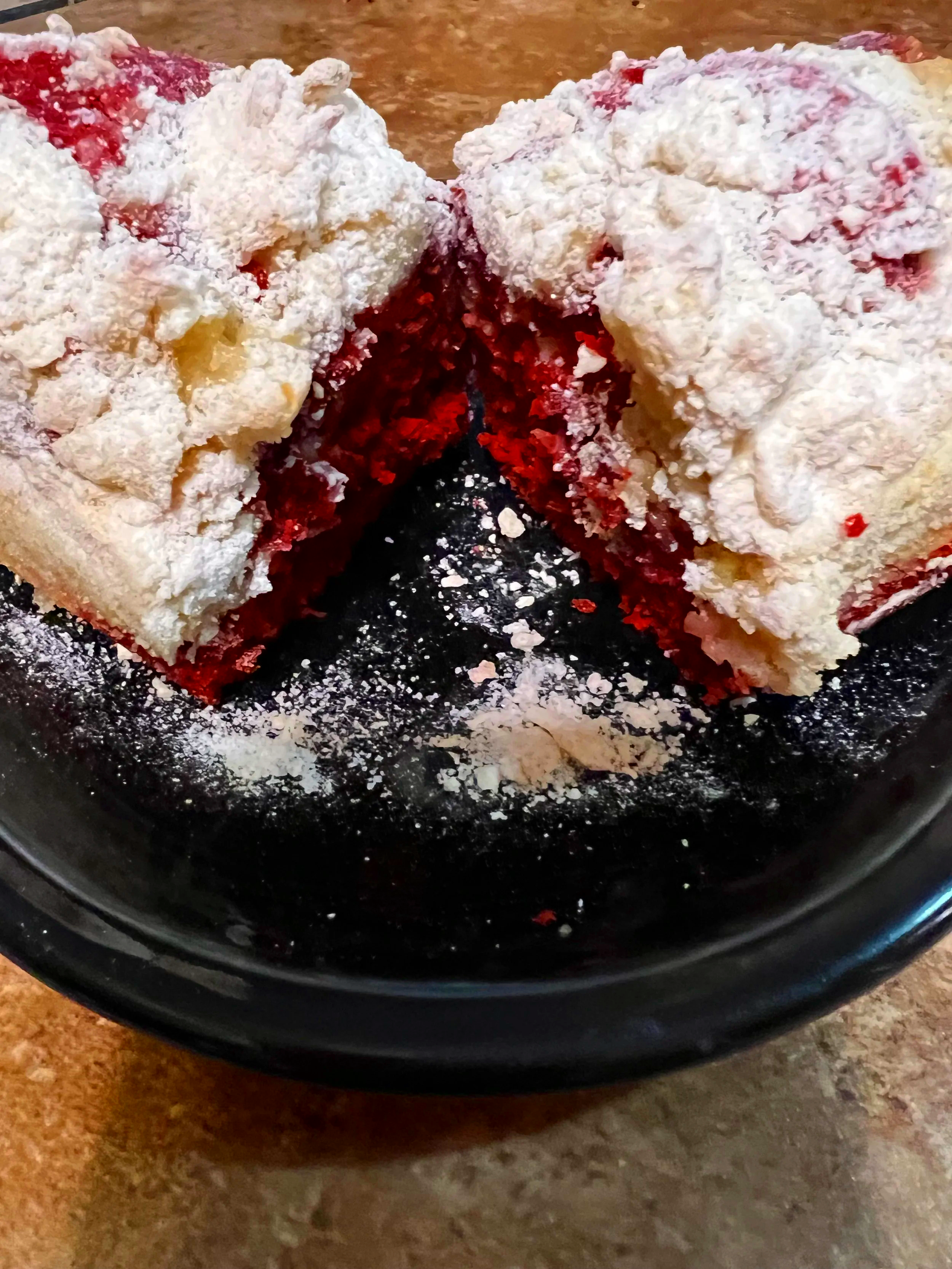 Strawberry streusel bread