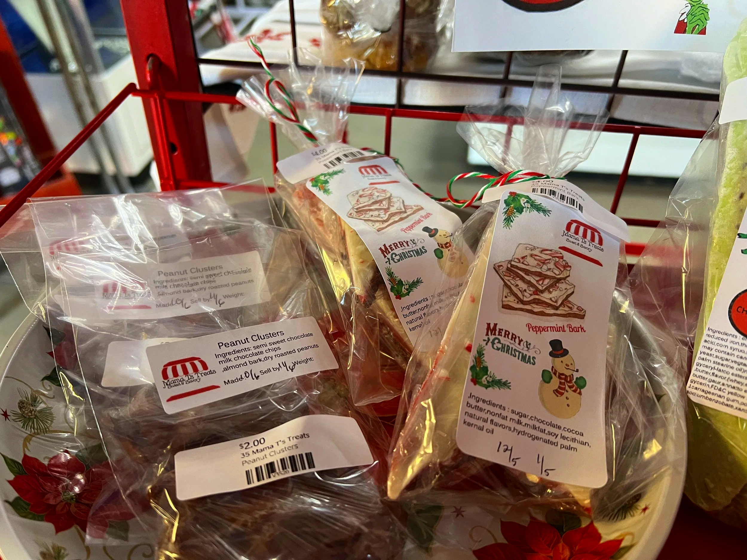Packaged Christmas candies