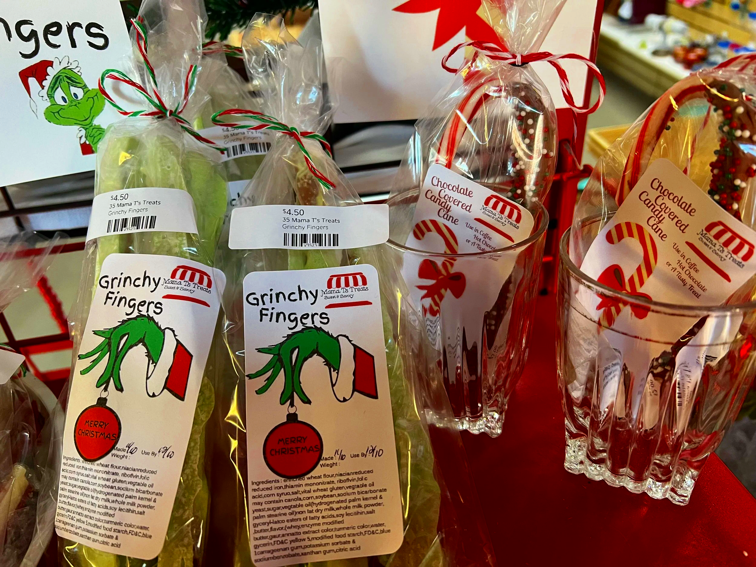 Packaged Christmas candies