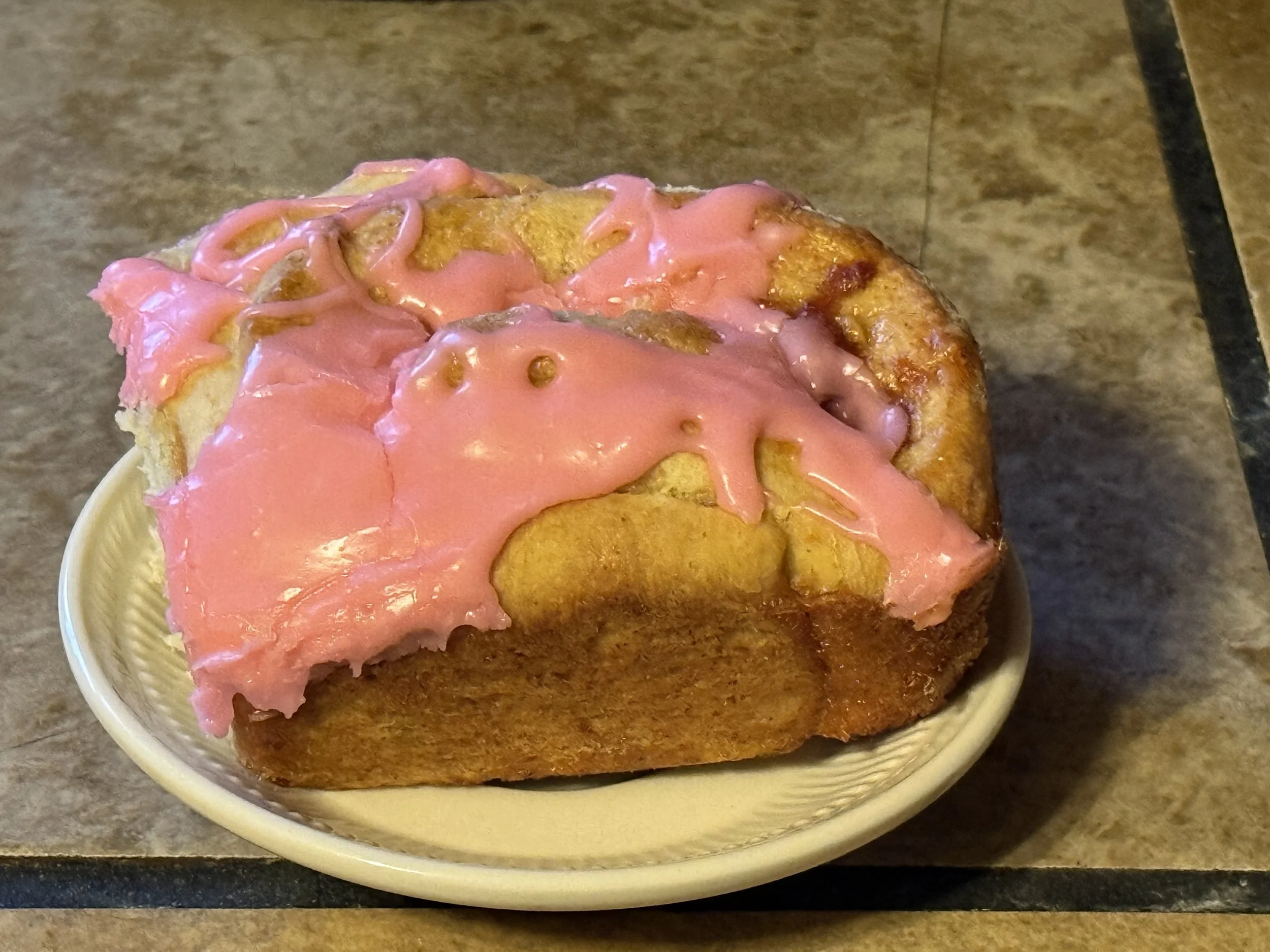 Strawberry with Cream Cheese Glaze