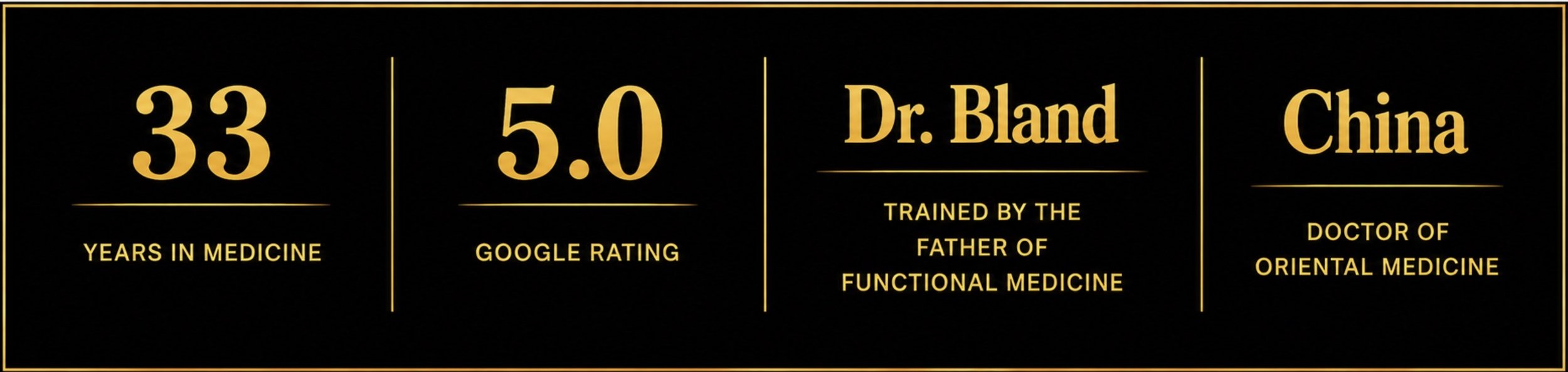 Dr lange 33 years medicine, trained in China.