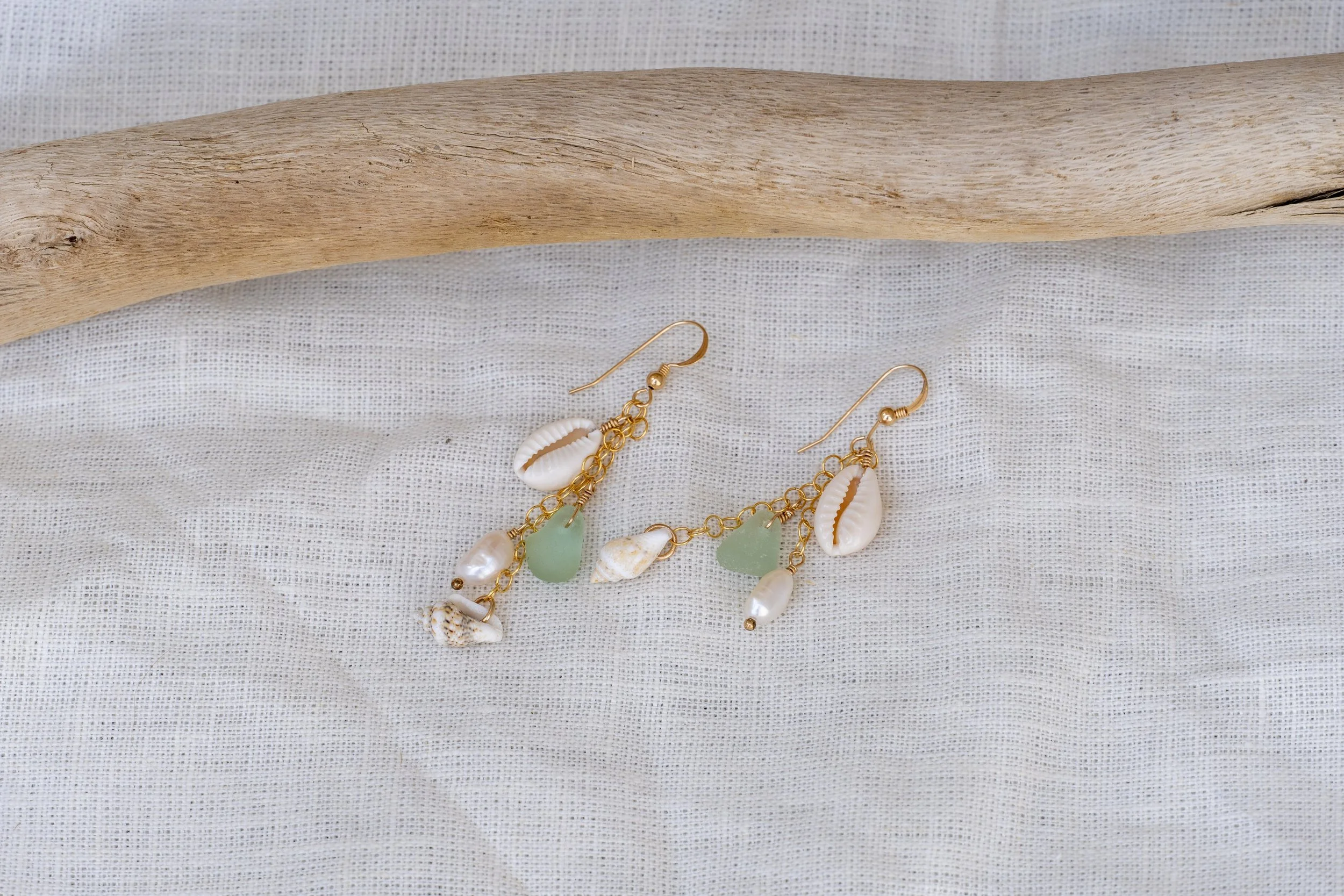 washed ashore earrings in 14k gold fill!
