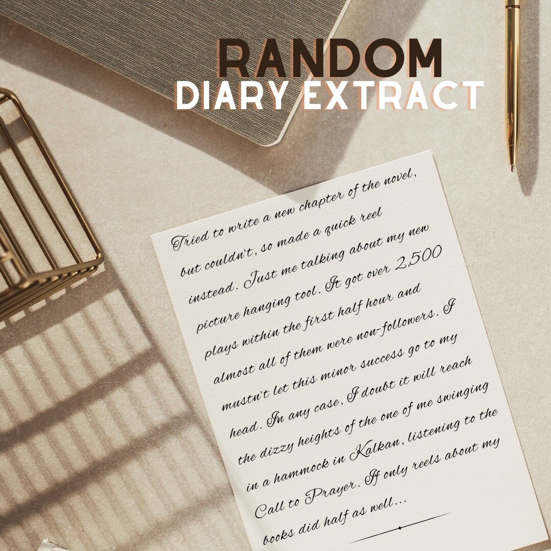 Over the years, I've tried (and failed) to keep a diary. My biggest regret is not sticking at the habit, because I'd love to be able to read snippets from my previous lives. So many things I have forgotten: conversations, outings, thoughts and feelin