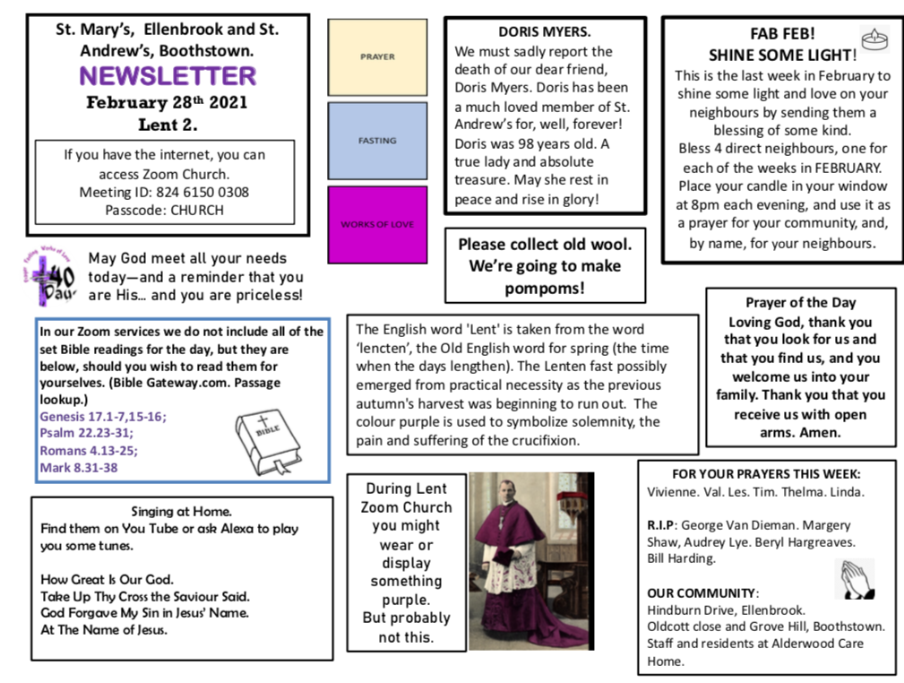 28th February Newsletter