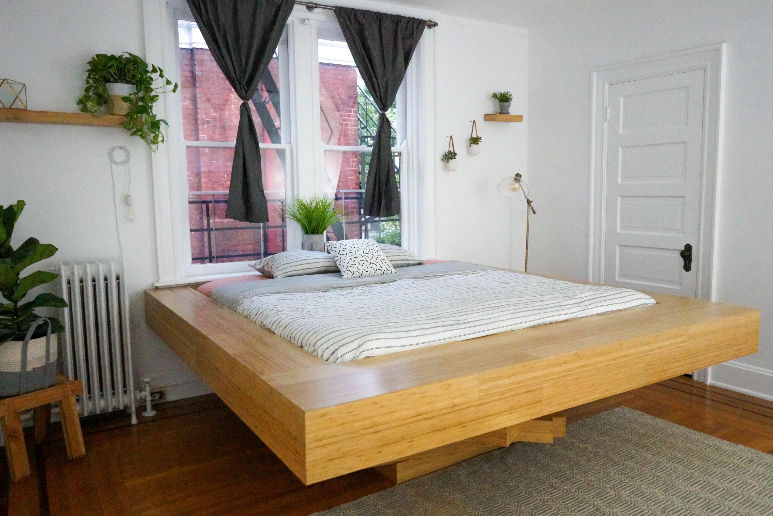 Sculptural Floating Bed