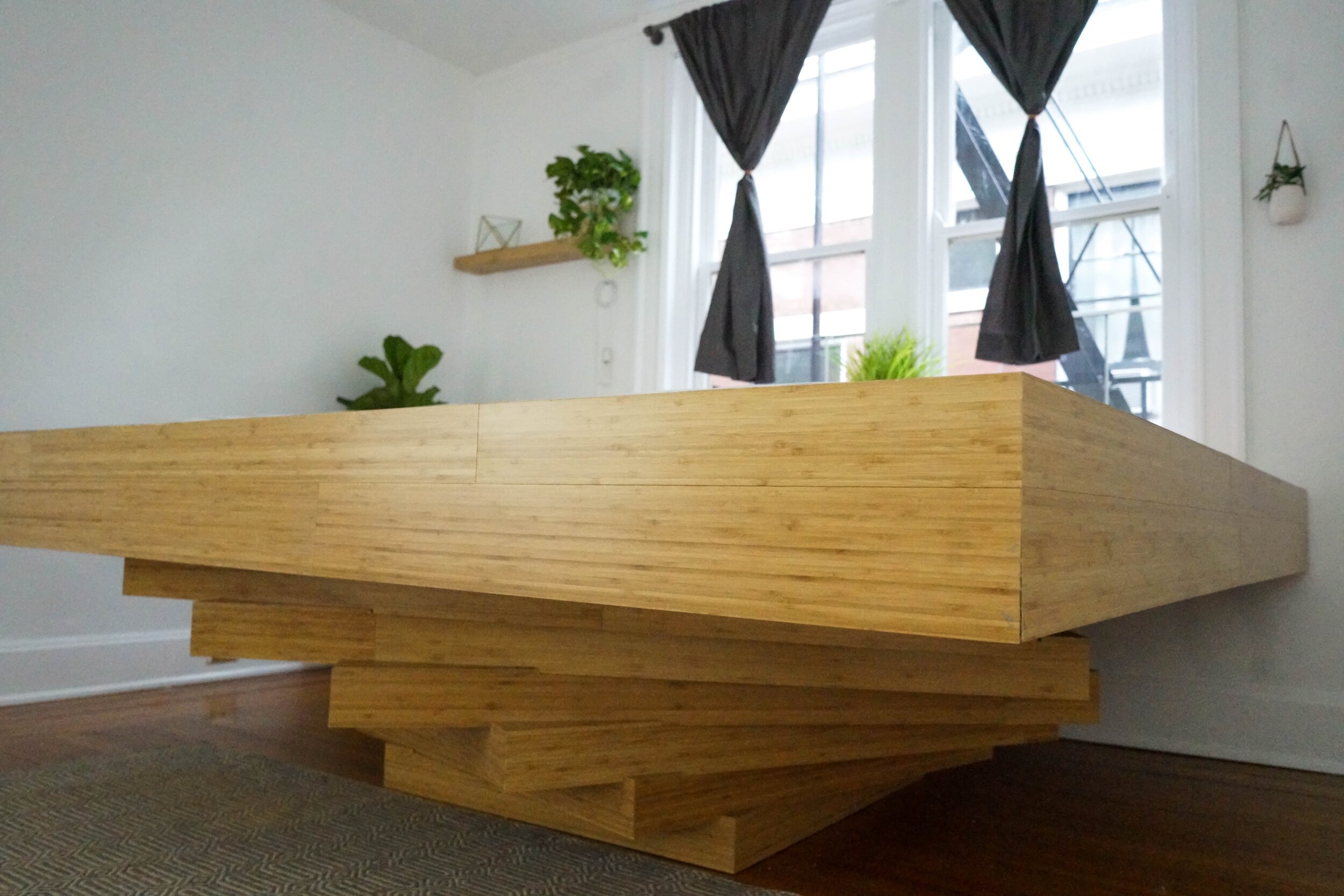Sculptural Floating Bed