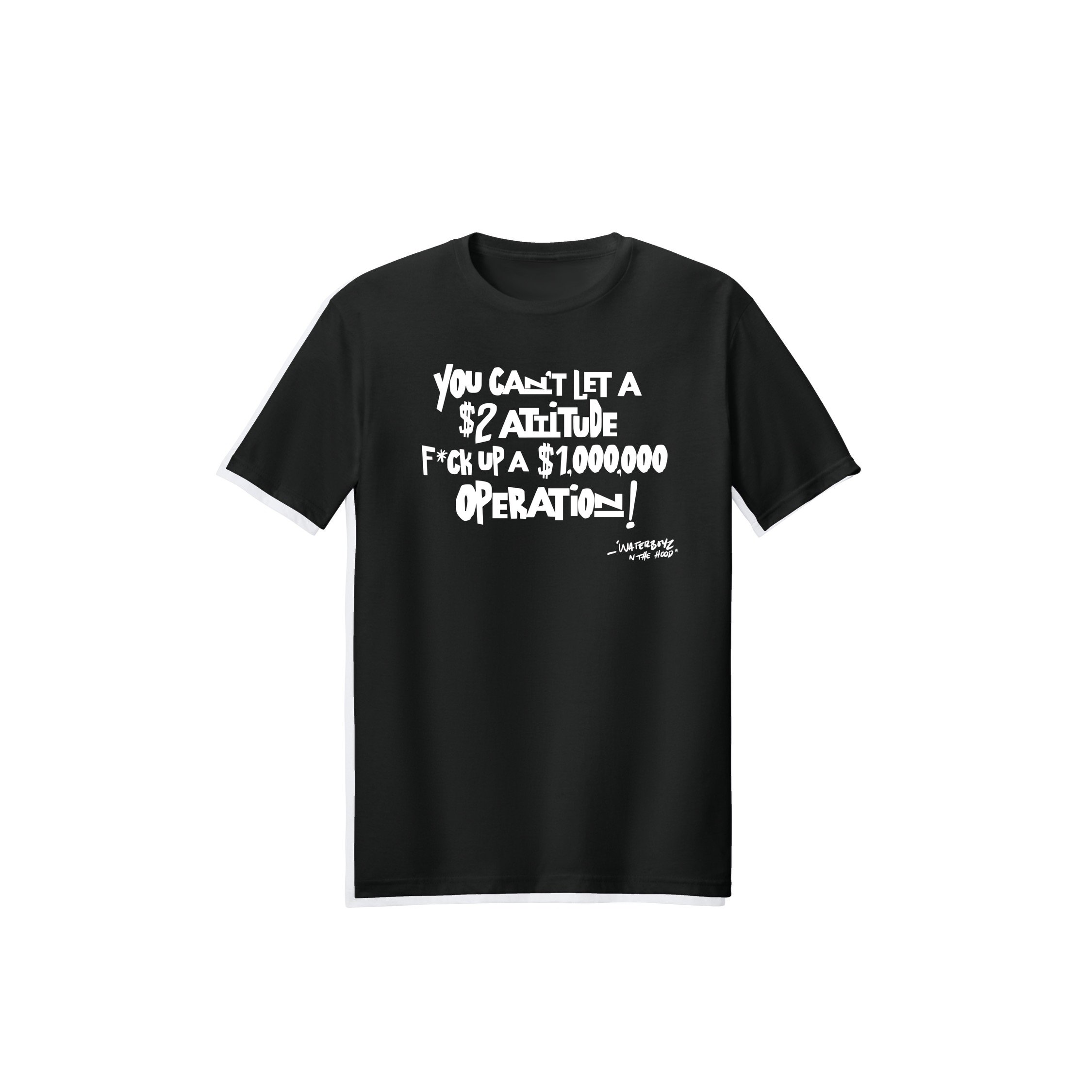 $2 Attitude T- Shirt Menswear Top Streetwear Crewneck w/ Bold Statement Design