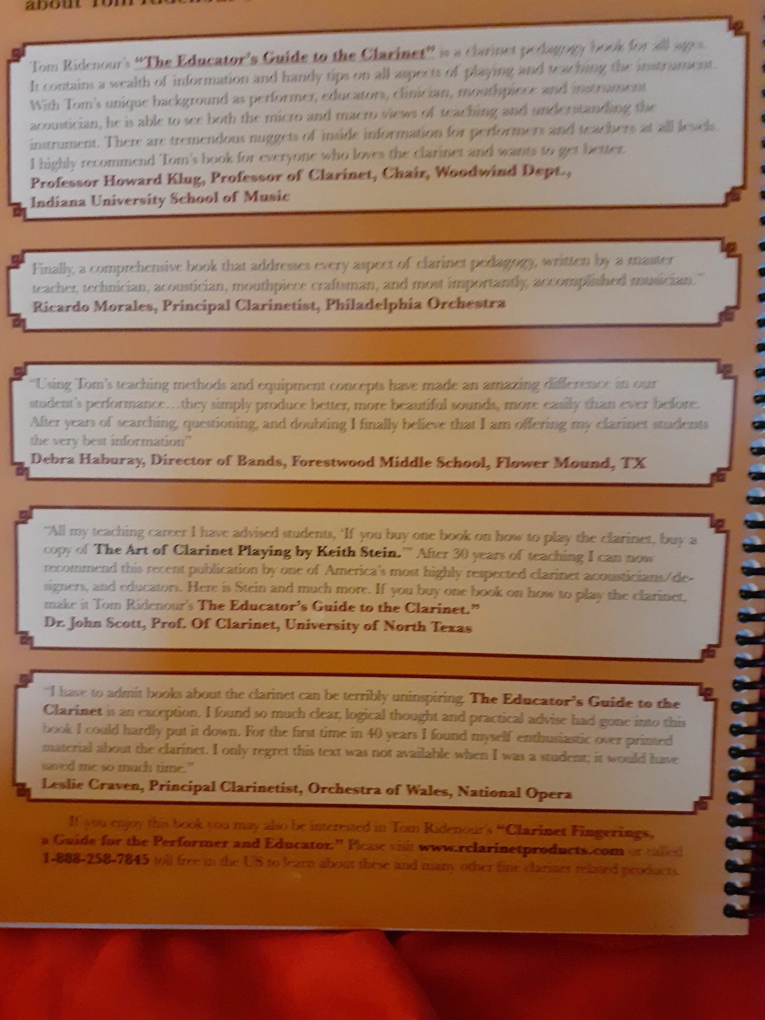 The Educator's Guide to the Clarinet — The Clarinet Company.