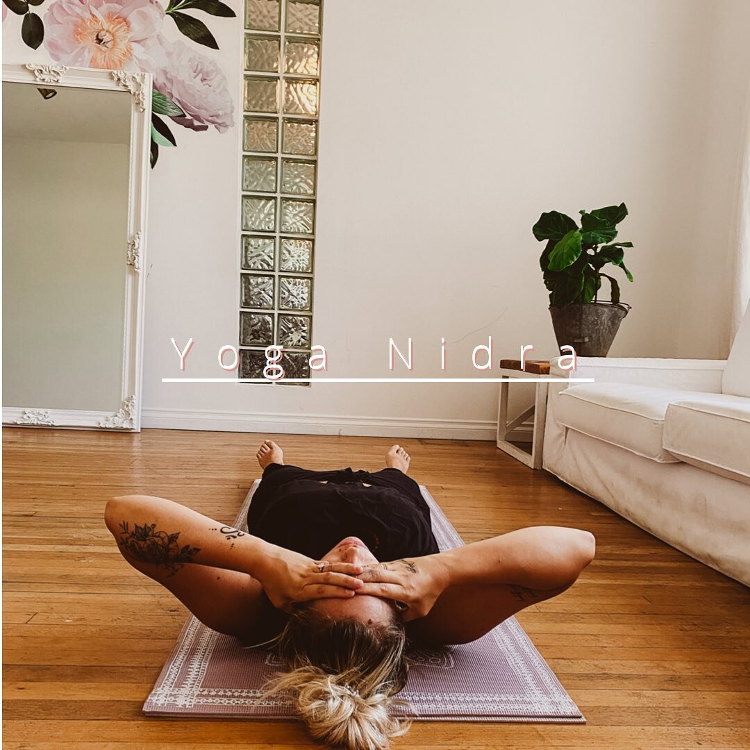 Let&rsquo;s ✨Nidra✨
Come let yourself rest + heal with the transformational practice of Yogic Sleep. 
This class is a guided meditation with gentle movement + breath to empower your heart and release your unwanted patterns.
(Oh! Is that all!)

Classe