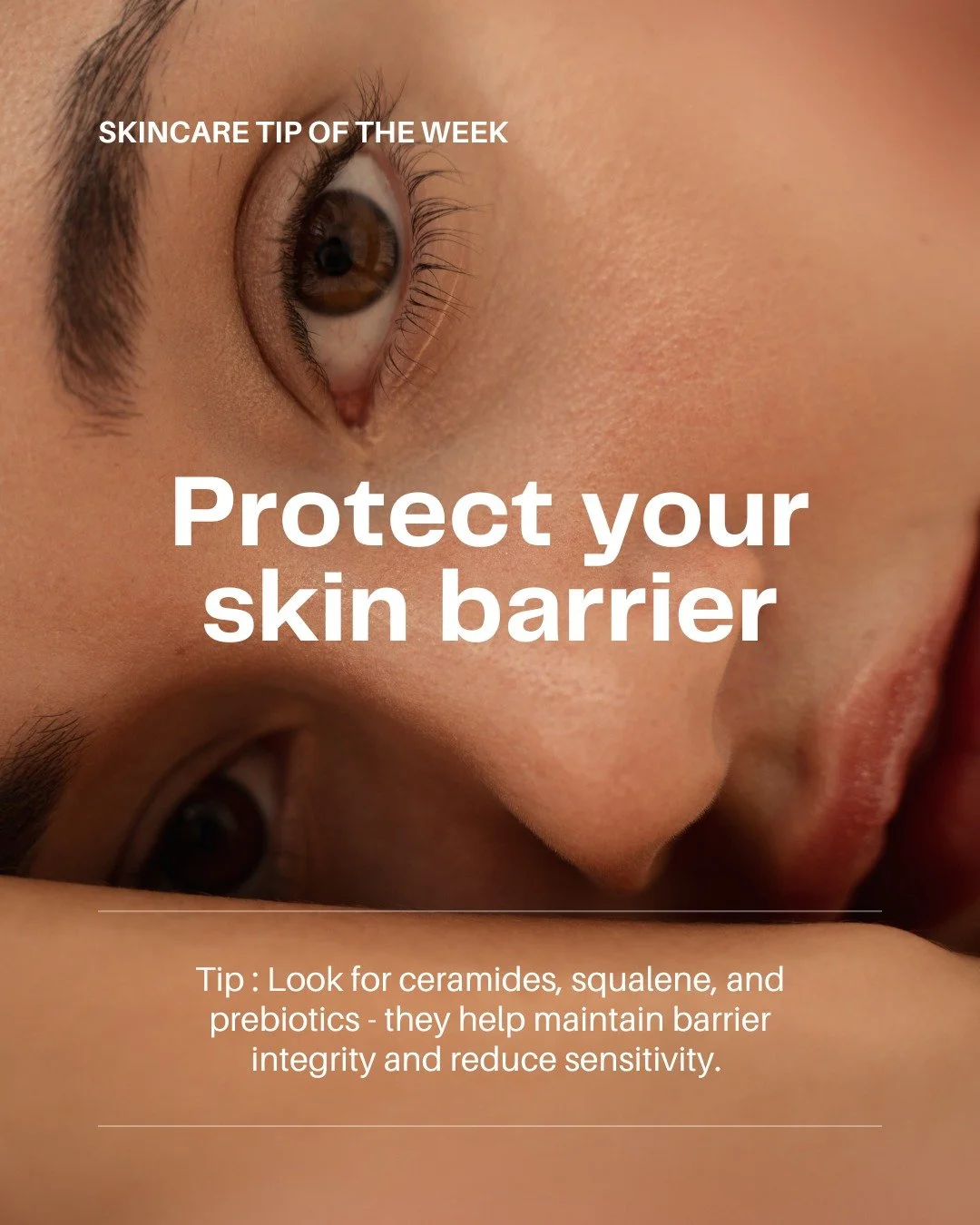 🌱 Skincare Tip : Protect Your Skin Barrier

Your skin barrier is your first line of defence &mdash; think of it as your skin&rsquo;s natural shield 🛡️
When it&rsquo;s strong, your skin stays hydrated, calm, and glowy. When it&rsquo;s compromised? H