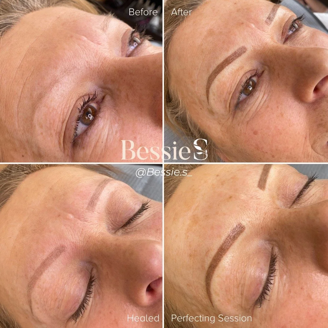 Powder brows give you soft, beautifully filled-in brows with a flawless, powdery finish &mdash; like wearing your favourite brow makeup, but all day, every day! ✨
This semi-permanent technique is perfect for all skin types and can be customised from 