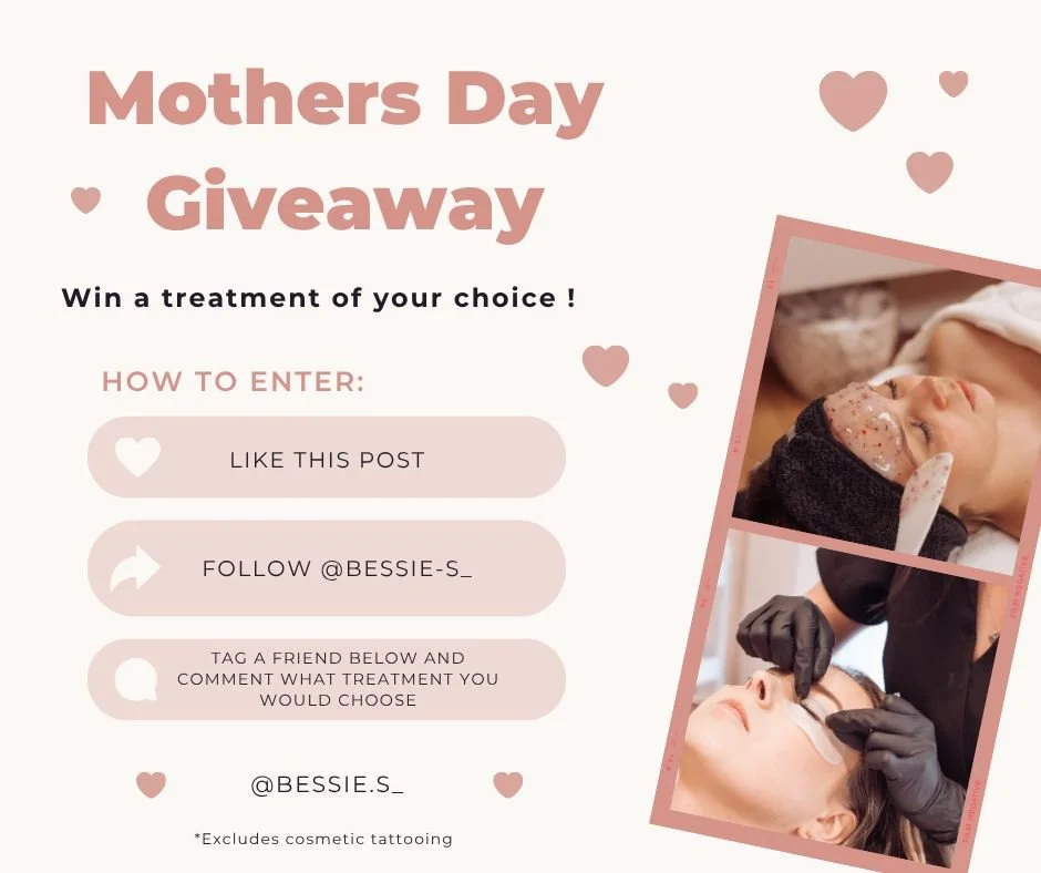 🌸 MOTHER&rsquo;S DAY GIVEAWAY 🌸

To celebrate all the incredible mums (and mother figures) out there, we&rsquo;re giving one lucky winner the chance to enjoy a treatment of your choice at Bessie S 🤍

Because you deserve time to relax, reset, and f