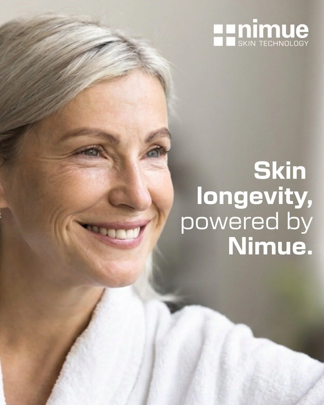 Nimue Skin Technology continually evolve their formulations using advanced skincare science, high-performance ingredients and targeted technologies designed to maintain healthier, stronger and more resilient skin over time, as well as address concern