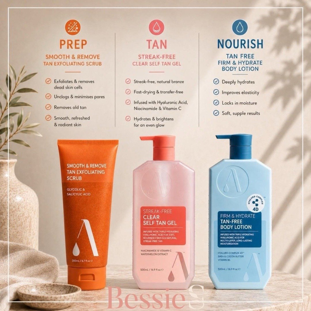 The Azure Tan essentials 🥰 If you&rsquo;re looking to get a head start on your glowy summer skin look no further. All products in the clinic and selling out fast.

#AzureTan #SummerSkin #GlowyTan #TanEssentials #SelfTan #Pukekohe #NZBeauty #beautycl