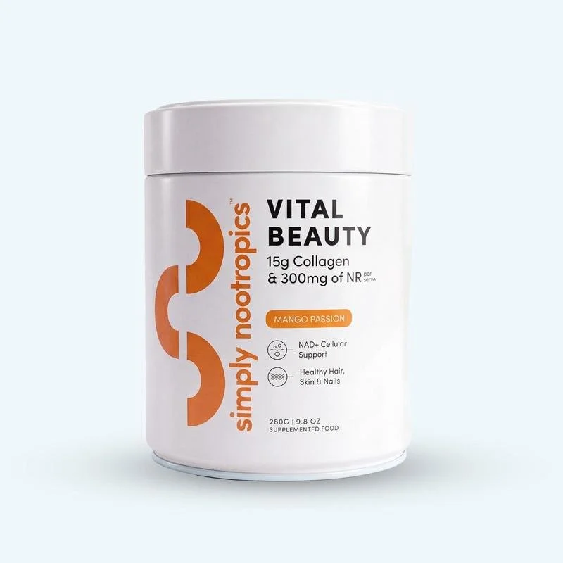 Simply Nootropics Vital Beauty Collagen Powder Mango Passion (280g)