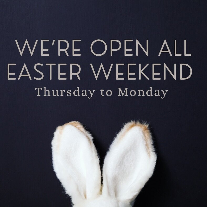 Make the most of the long weekend. See you at Easter 🐣🐰🥂