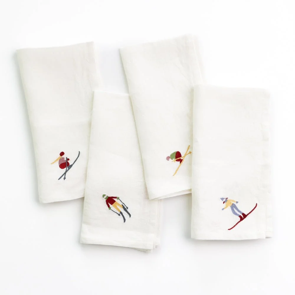 Skiers_Embroidered_Linen_Napkins.jpg
