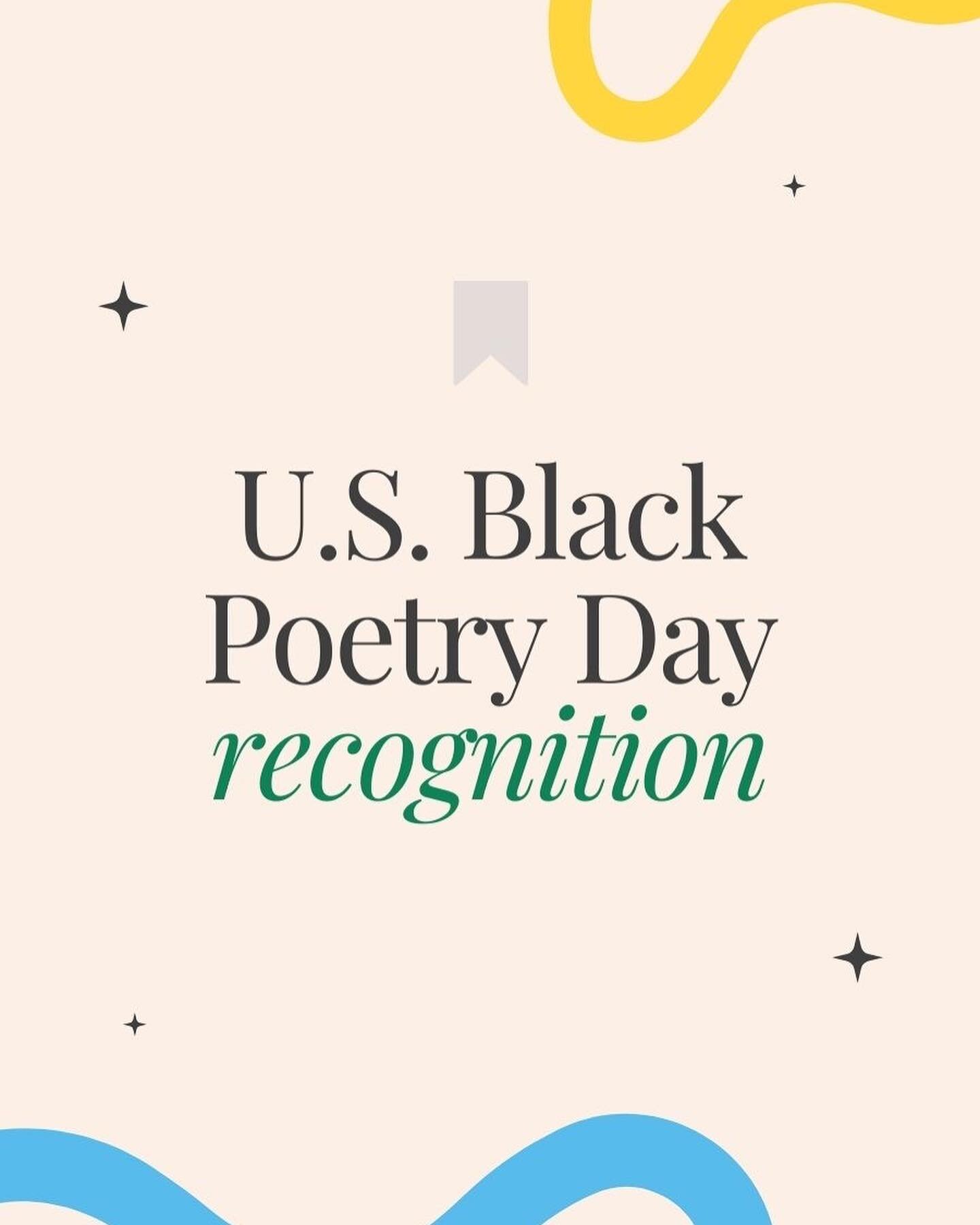 Today on Black Poetry Day, we celebrate the depth, resilience, and beauty of Black poets and authors. Their words have not only shaped literature but also provided insight into histories, dreams, and the human experience. ✨

A special acknowledgment 