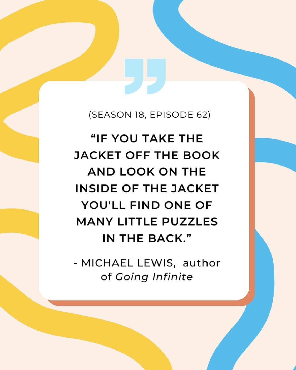 In case you missed it: 🎙️&nbsp;@zibbyowens sat down with Michael Lewis, diving into his latest riveting tale, GOING INFINITE: THE RISE AND FALL OF A NEW TYCOON.📖

Following the meteoric rise and shocking downfall of crypto mogul Sam Bankman-Fried, 