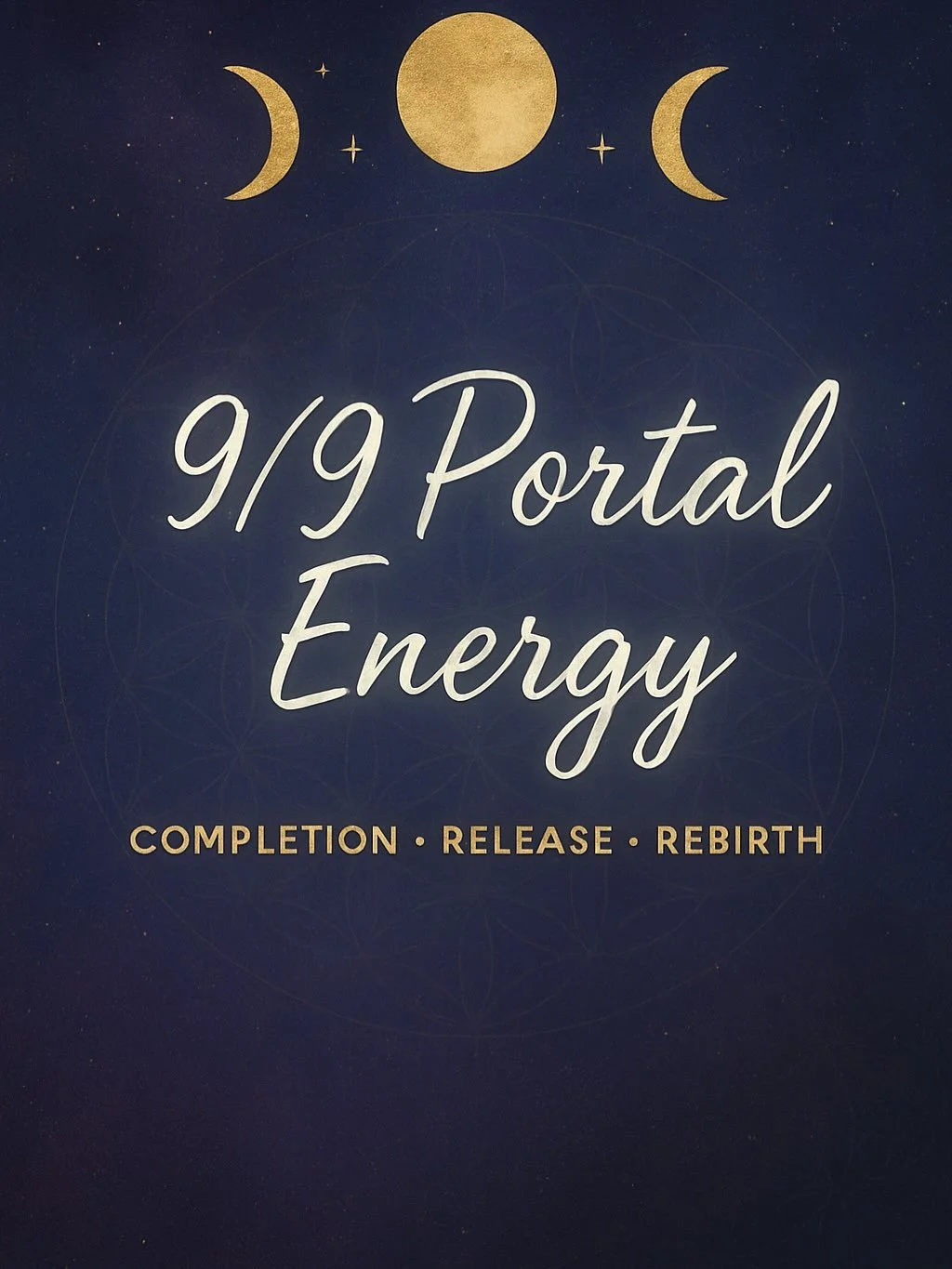✨ 9/9 Portal Energy ✨
The 9/9 portal is here, bringing a wave of closure, release, and rebirth. Nine is the number of completion. What&rsquo;s been weighing on you is ready to be released so you can step into alignment with your higher self.
&bull;
&