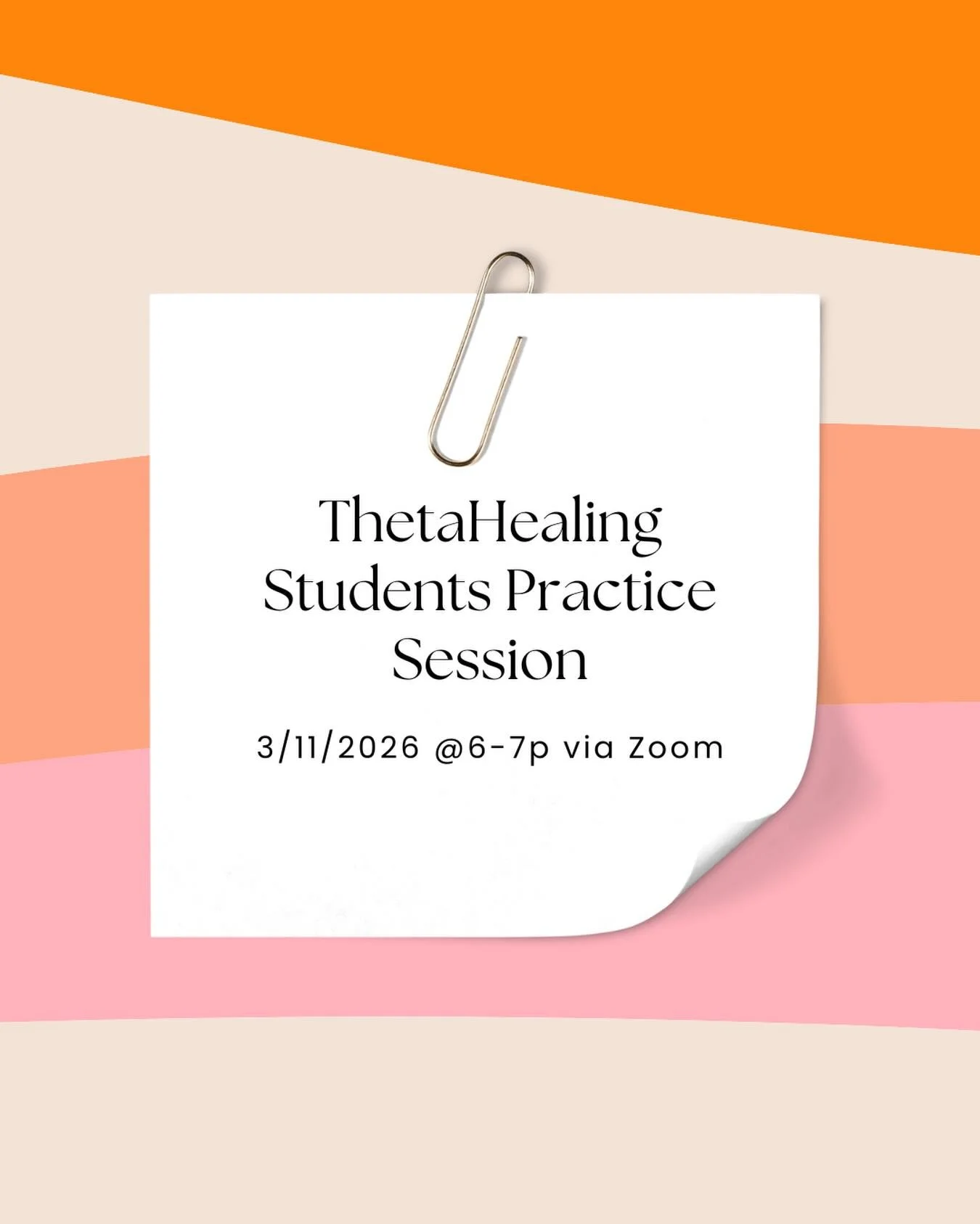 Calling all ThetaHealing&reg; Practitioners! ✨

I&rsquo;m hosting a monthly practice session where we can gather, connect, practice together, and get any questions you may have answered.

This is a beautiful space to strengthen your skills, share ins