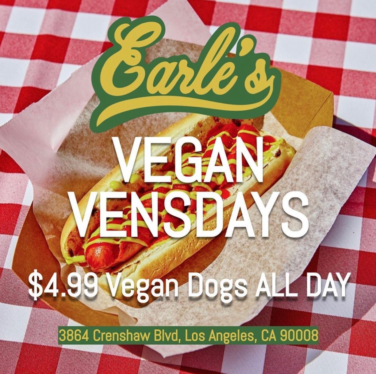 Happy Vegan Vensday!! 🌿 Plant based dogs $1 off today