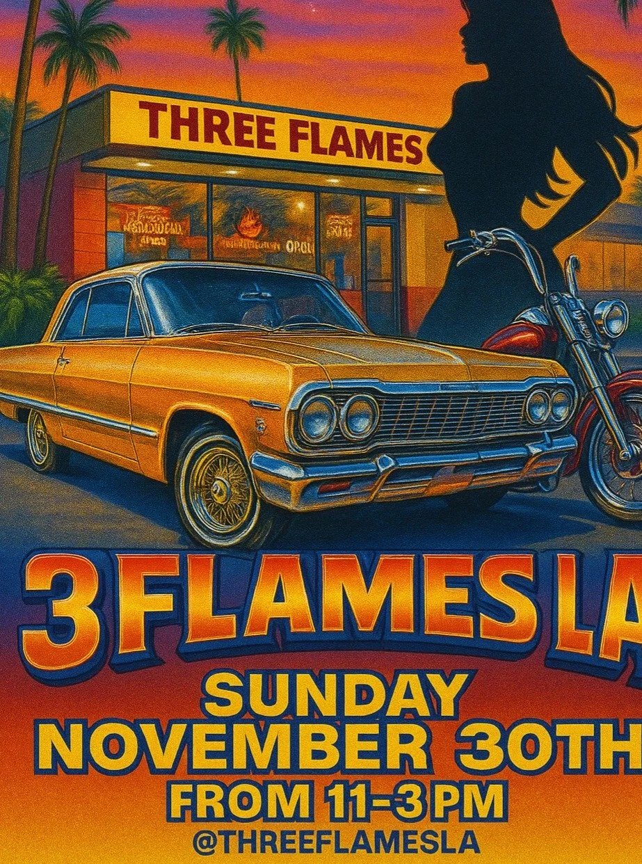 Though not one of ours you should head over to Three Flames LA on 5608 West Manchester Avenue. Hope it goes well @threeflamesla