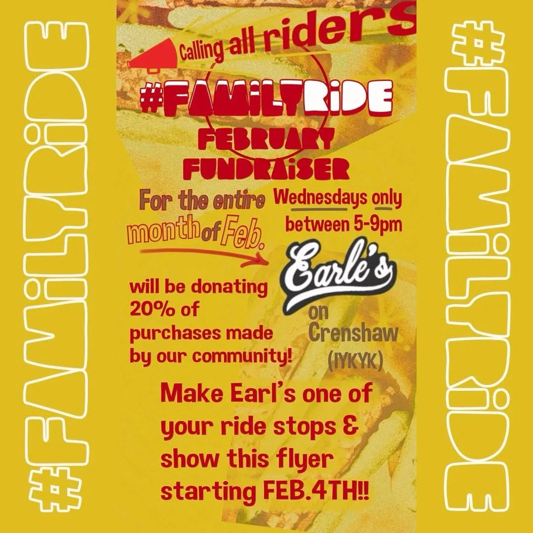 It's another lovely wednesday here at Earle's. Don't forget we're doing another Family ride night 5-9pm.