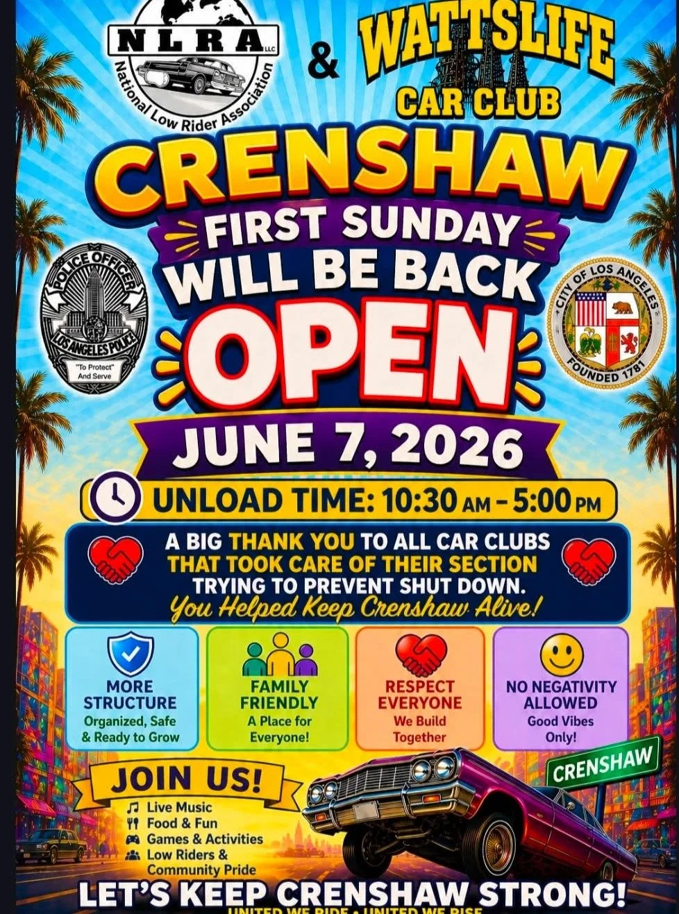 Did you miss us? We missed you thats for sure. Our monthly gathering on the first Sunday of the month shall return June 8th. Hope to see you there.

#cars #crenshaw #Earles