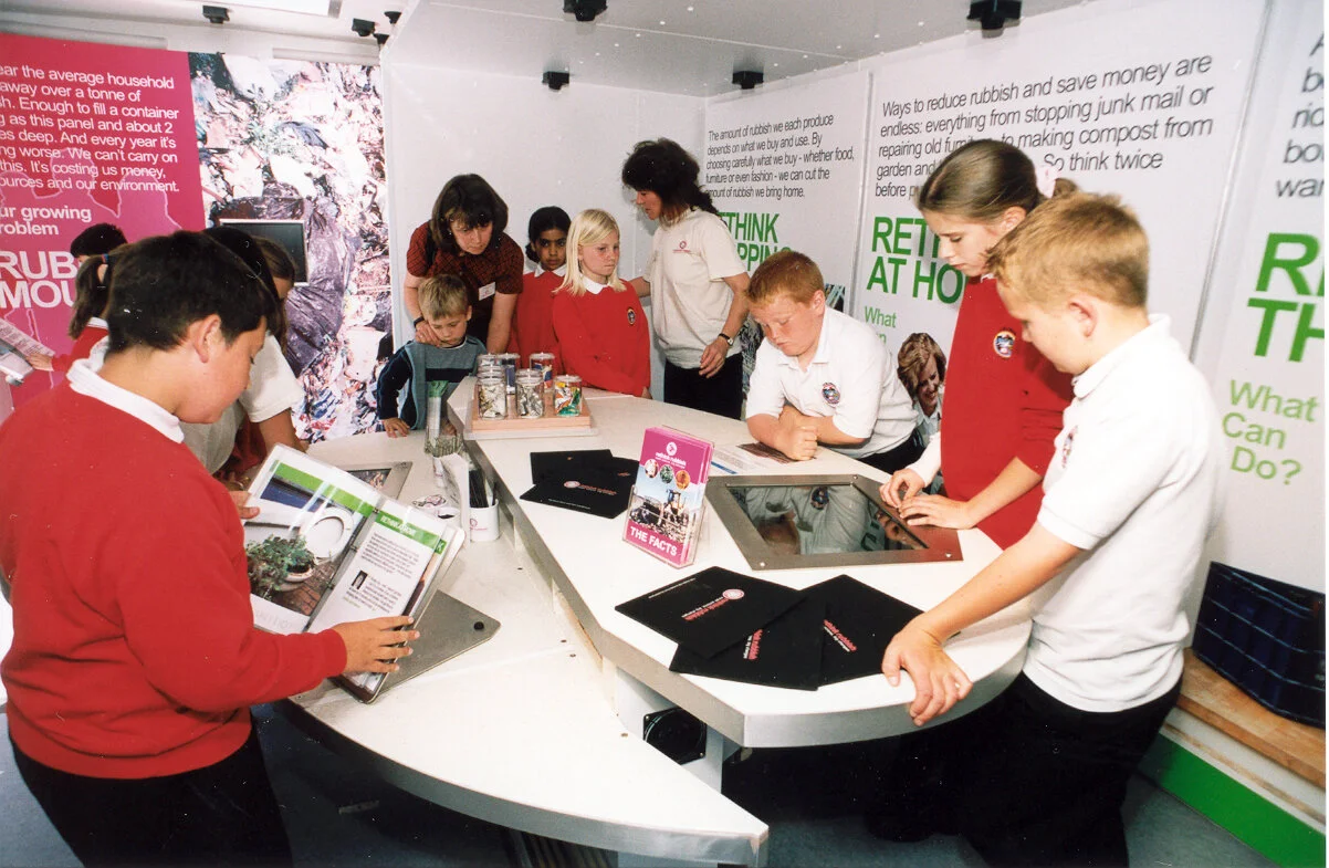 'Rethink Rubbish Bus' - This bus was designed and built for East Sussex council whilst I was at the Science Museum.