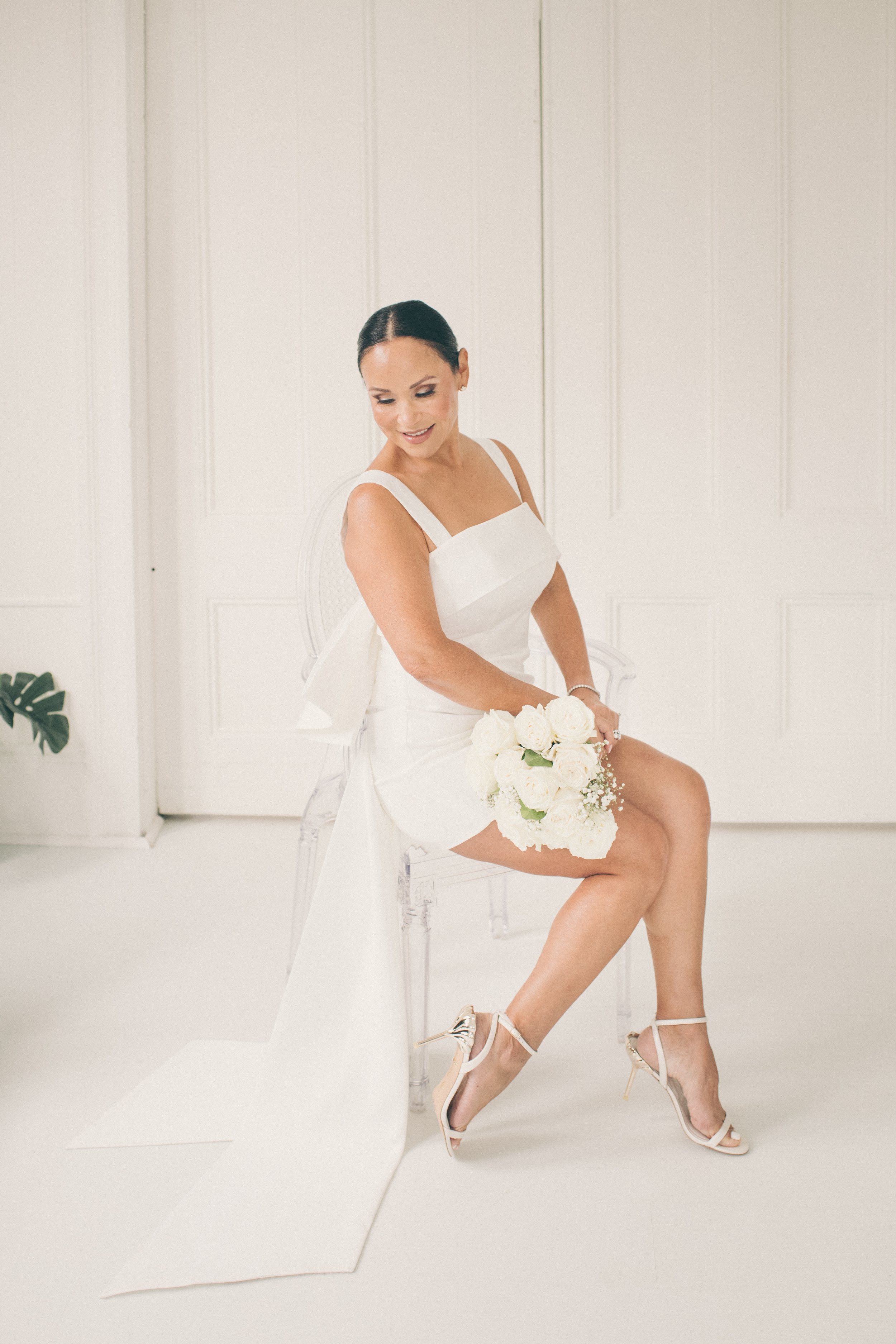 A Beautiful Post-Wedding Bridal Session in the Studio