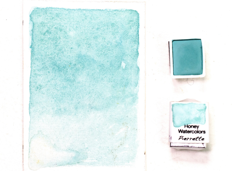 Blue Frost~Handmade Shimmer watercolor paint-half pan – Foster's Creations