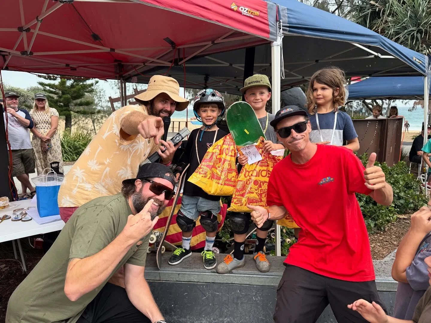 Shout out to everyone who skated Dicky Beach Bash and congrats to all the podium placers 🔥

8 and Under

🥇 Jed Vanneste @jed.surfskate 
🥈 Aranui Harrison @harrisongromlife 
🥉 Koby Vanneste @koby.surfskate 

⸻

12 and Under &ndash; Boys

🥇 Kaiko 
