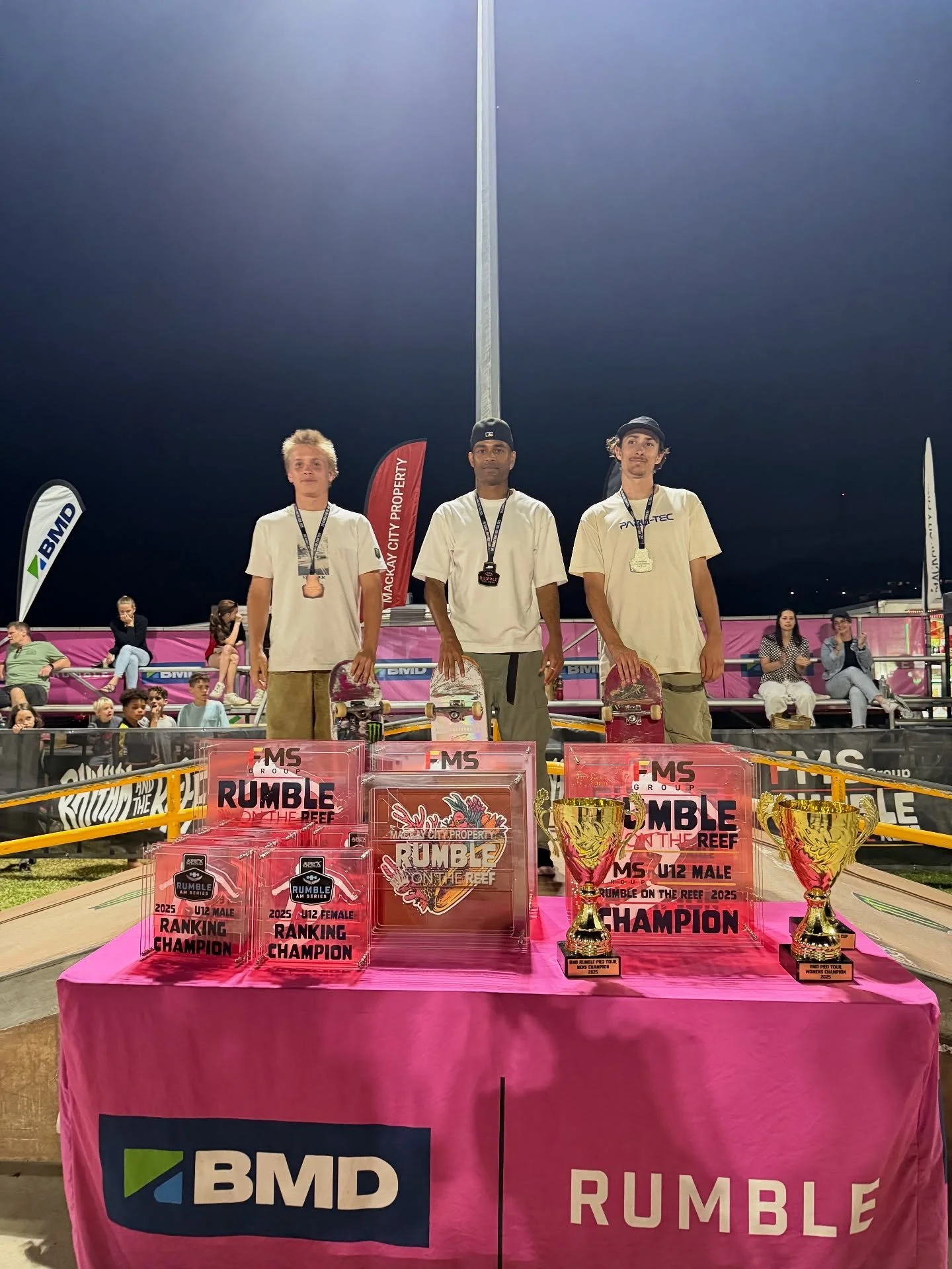 RUMBLE ON THE REEF &ndash; STREET PODIUMS 🏆

Rumble on the Reef closed out with a packed finals day for street and bowl - shutting down an amazing week of hype, heat, stacks and community feels! Big thanks to organisers, judges, carers, coaches, MC&