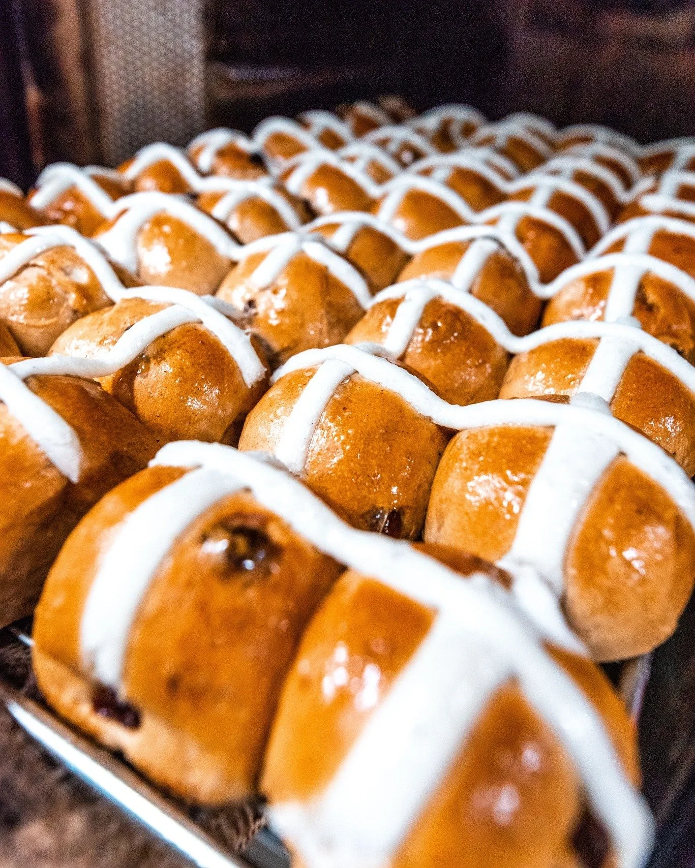 Who can resist our famous hot cross buns? Featured on @rslvic RSL Radio as some of the best in Melbourne&hellip; and once you try them, you&rsquo;ll know why.