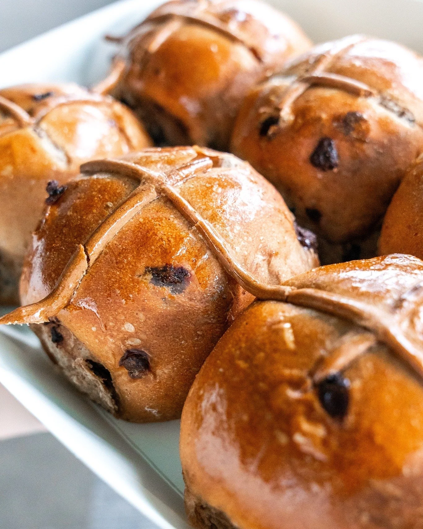 What about those choc chip hot cross buns?
We all love the classic fruit ones&hellip; but our choc chip hot cross buns are just as irresistible. Soft, warm, and packed with melty chocolate goodness &mdash; perfect for everyone.
Go on, treat yourself 