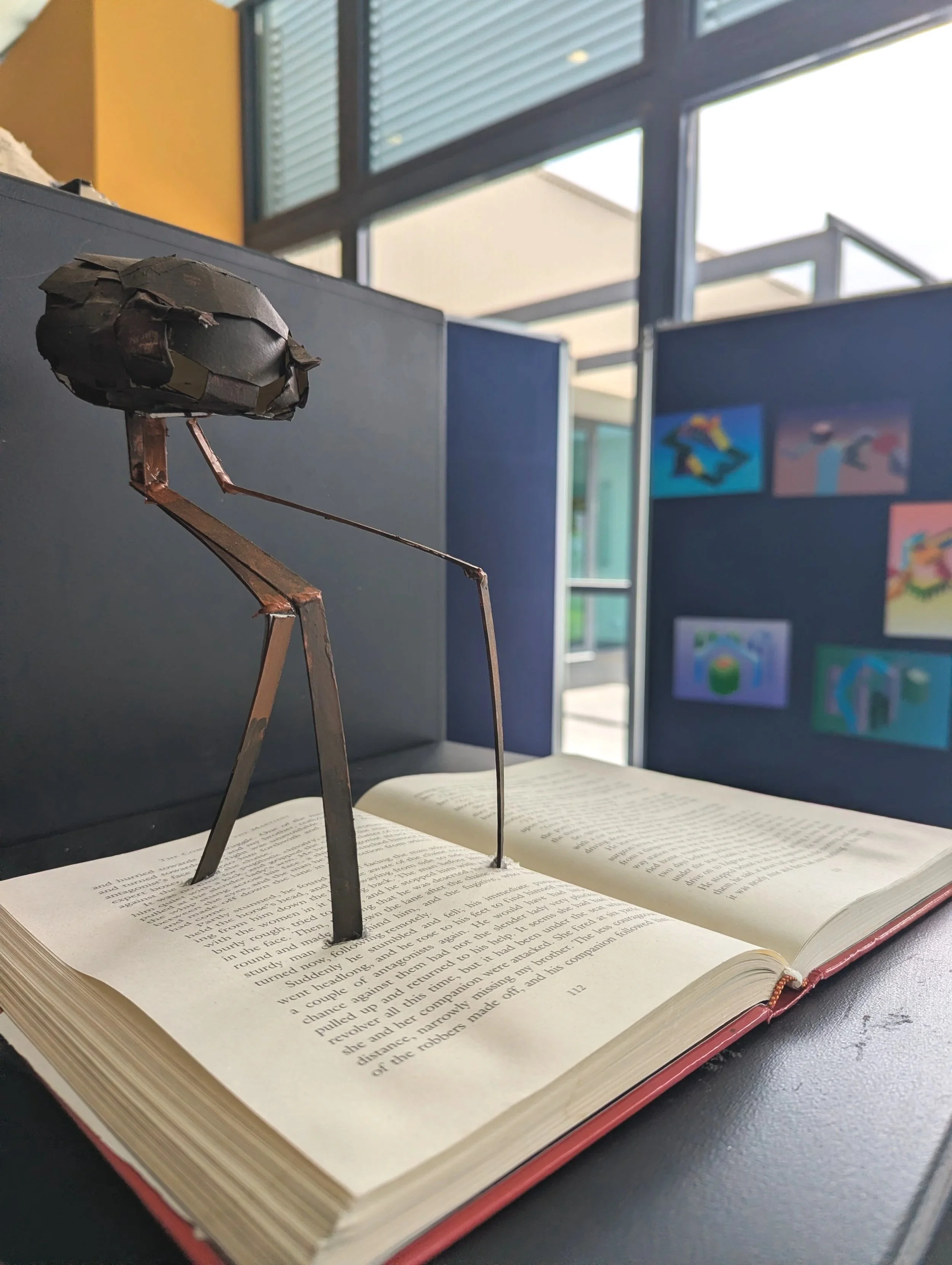 Year 10 Studio Arts - Book sculpture using folding techniques  and paper construction
