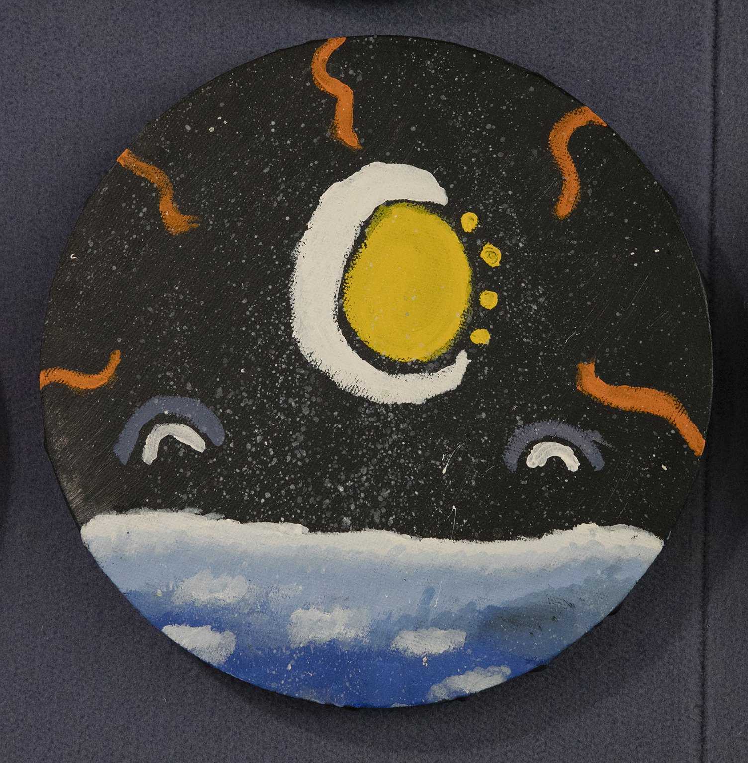 Year 7 Studio Arts - Indigenous inspired circular paintings 