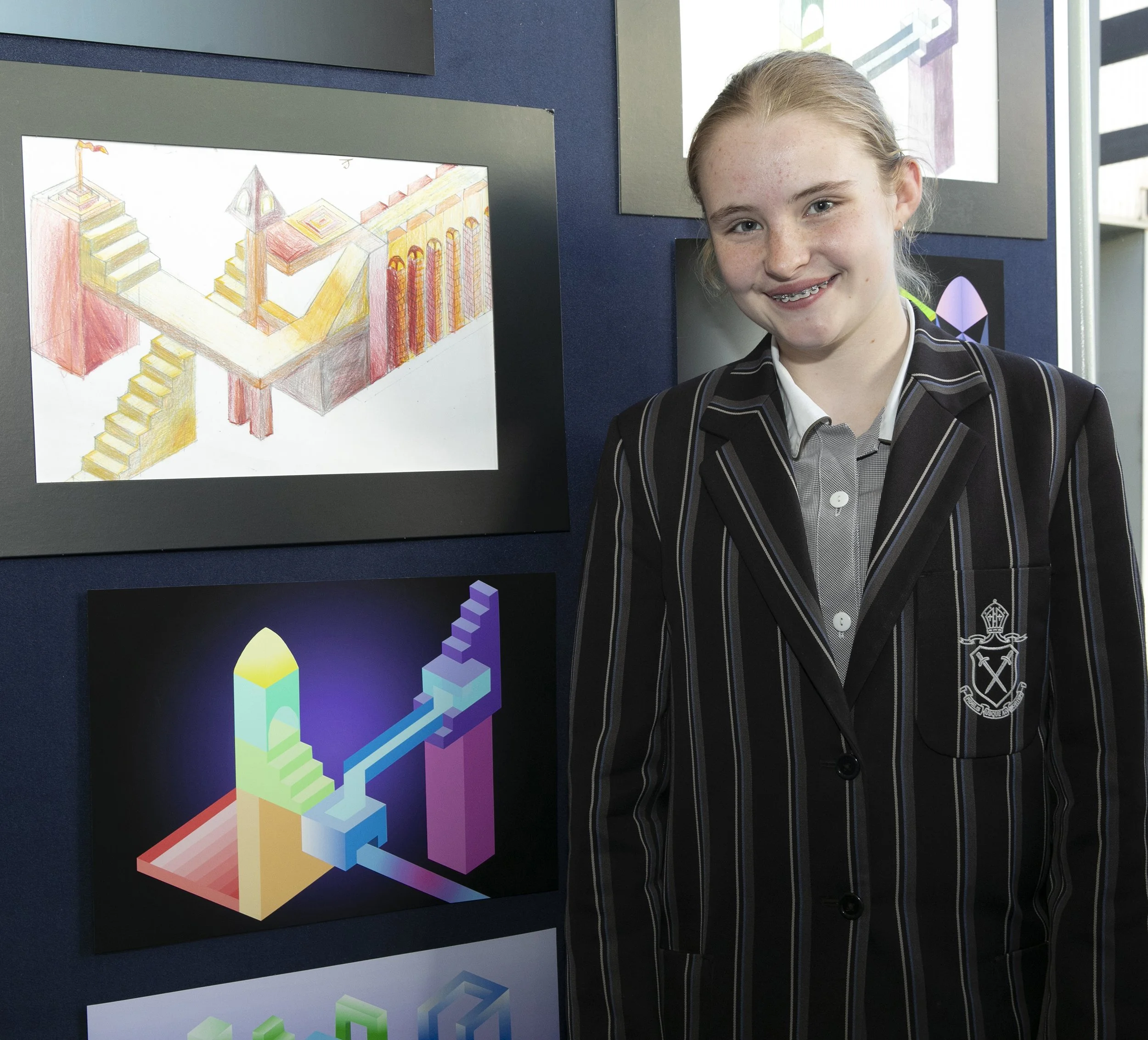 Year 8 Visual Communication Design - Geometric monument artworks 
