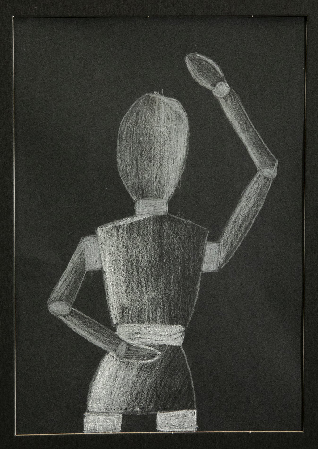 Year 7 Studio Arts - Figurative drawings in chalk pastel and pencil 