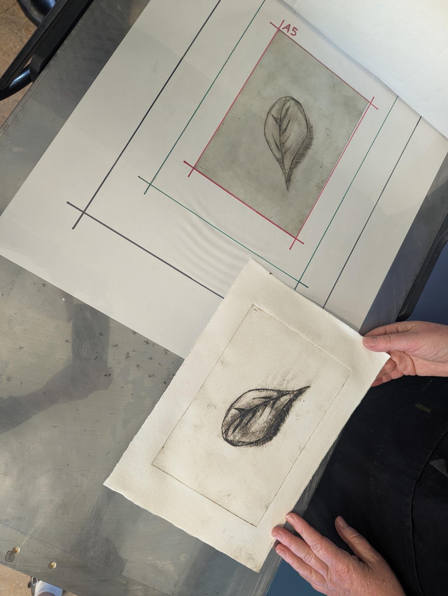 Printmaking (Etching) with yr 11/12 
