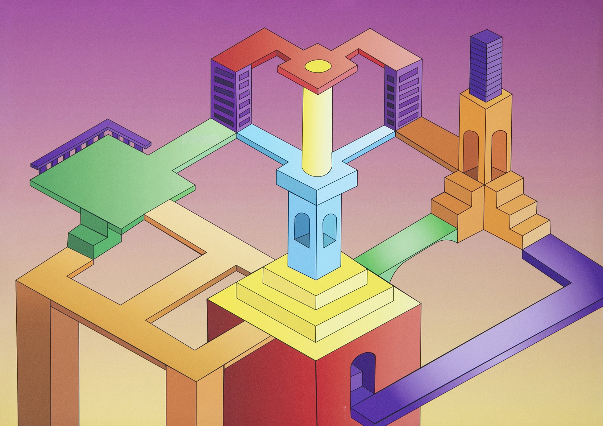 Year 8 Visual Communication Design - Geometric monument artworks 