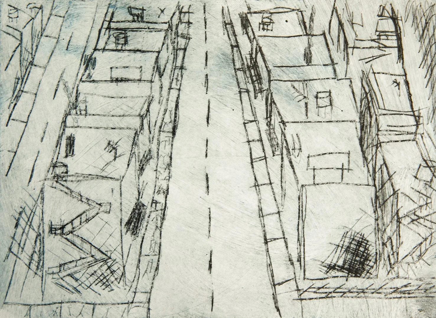 Year 8 Studio Arts - Printmaking using etching techniques and intaglio inks