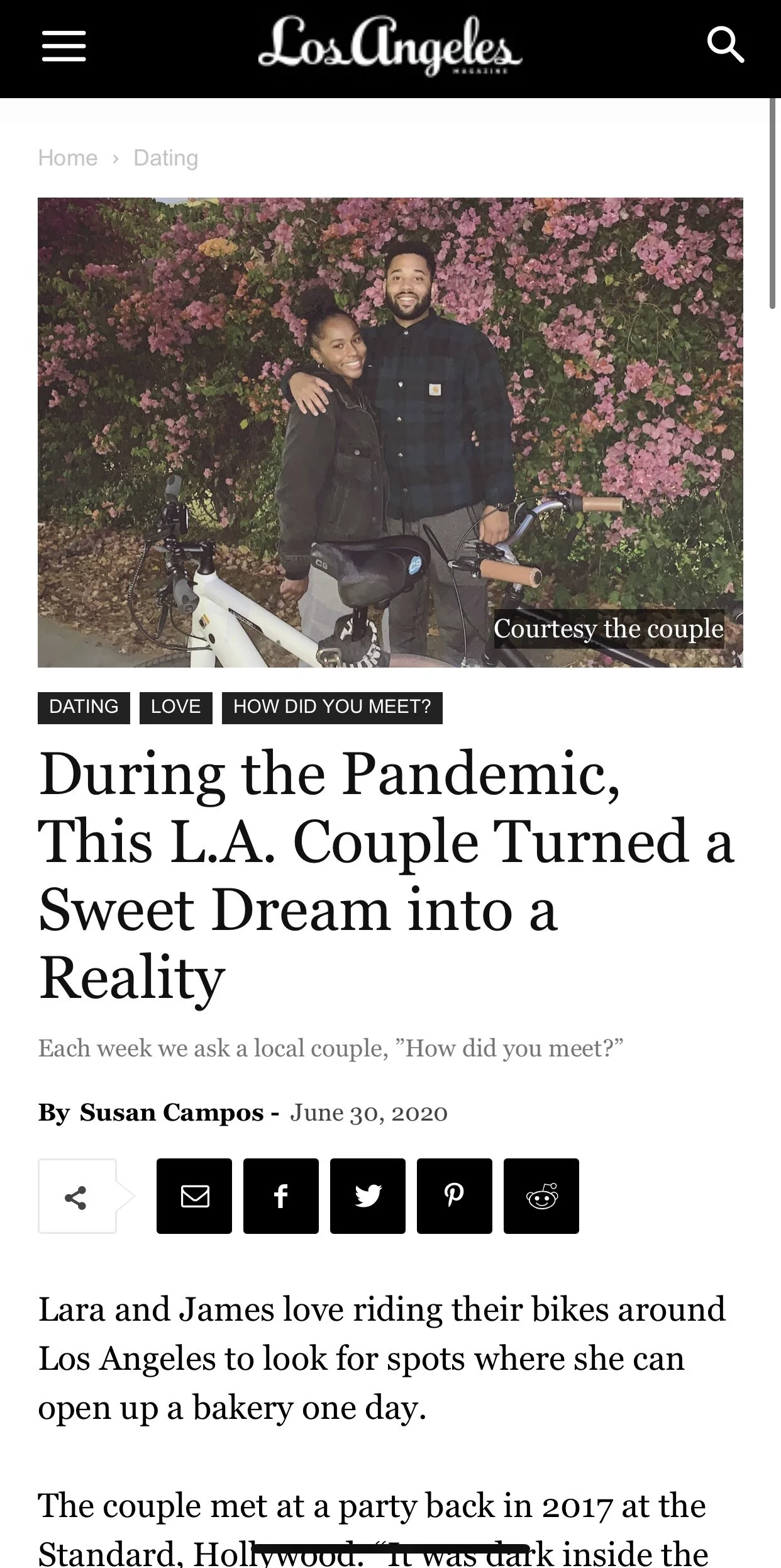 Los Angeles Magazine, Fleurs et Sel