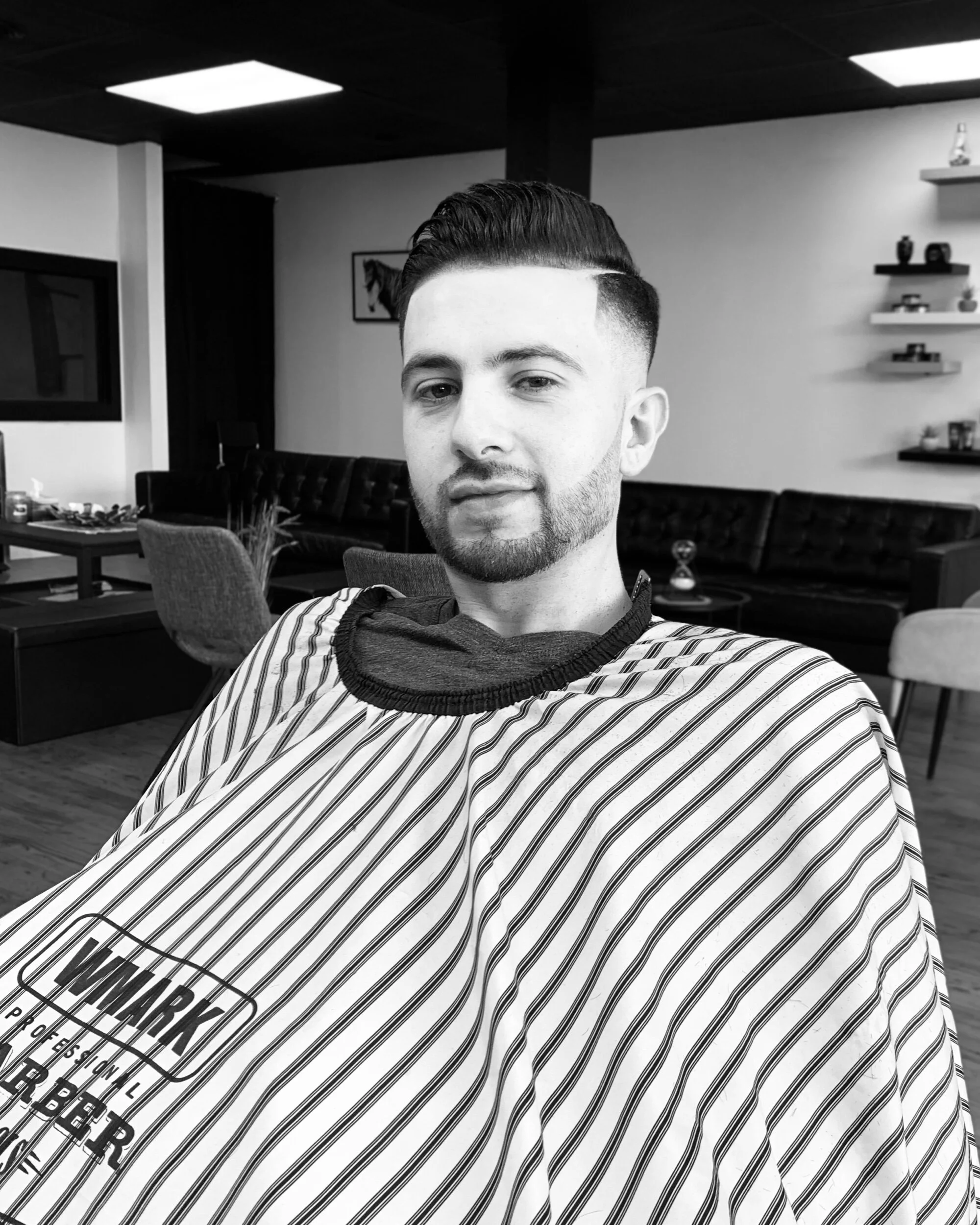 MID SKIN FADE WITH A BEARD 