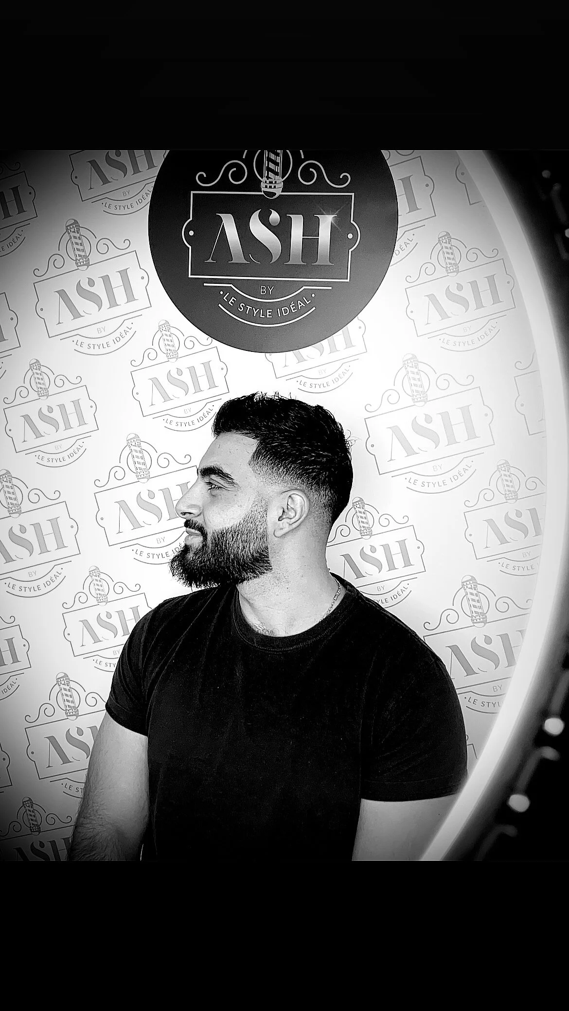 MID SKIN FADE WITH A BEARD 