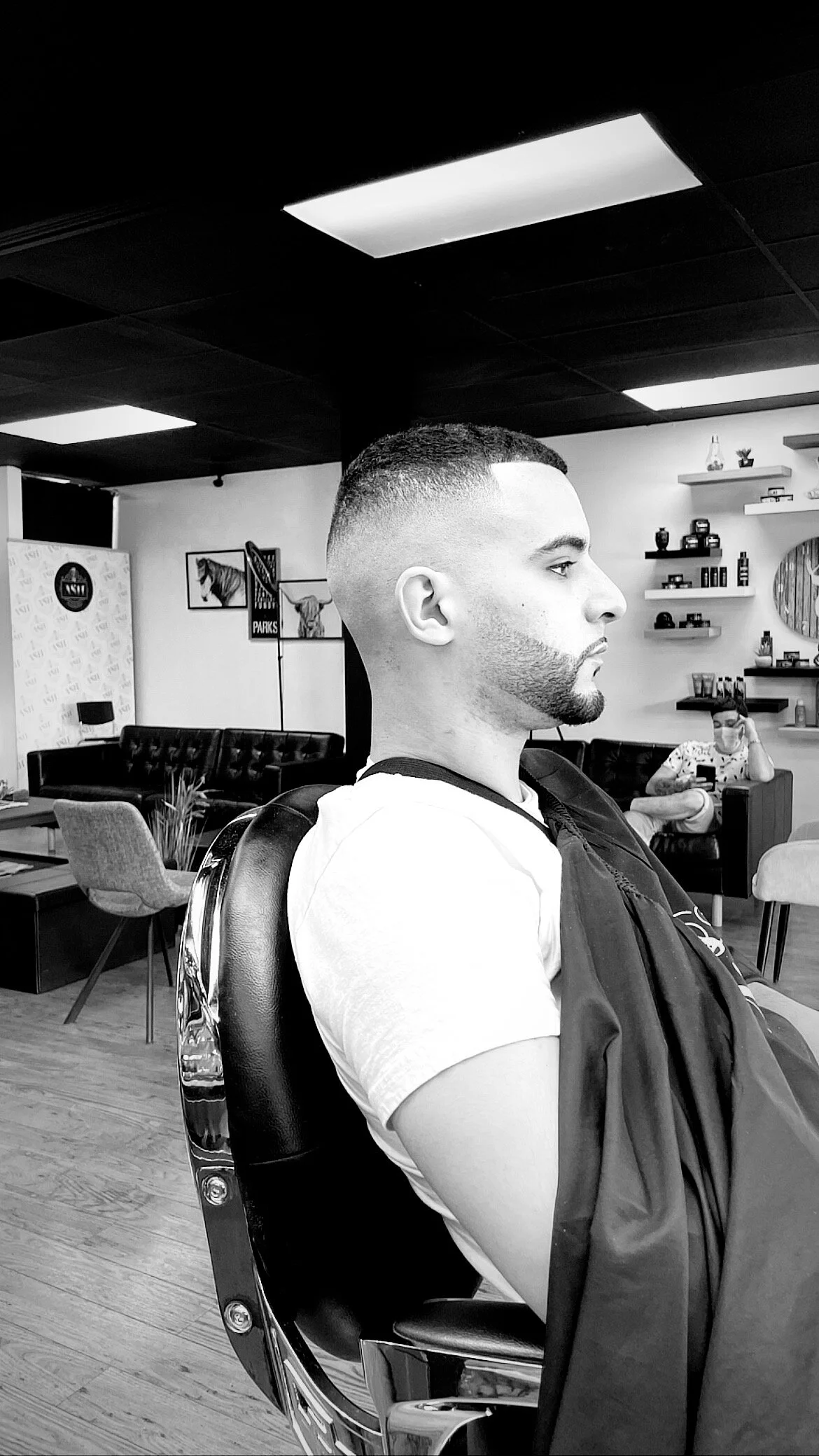 HIGH SKIN FADE WITH A BEARD 