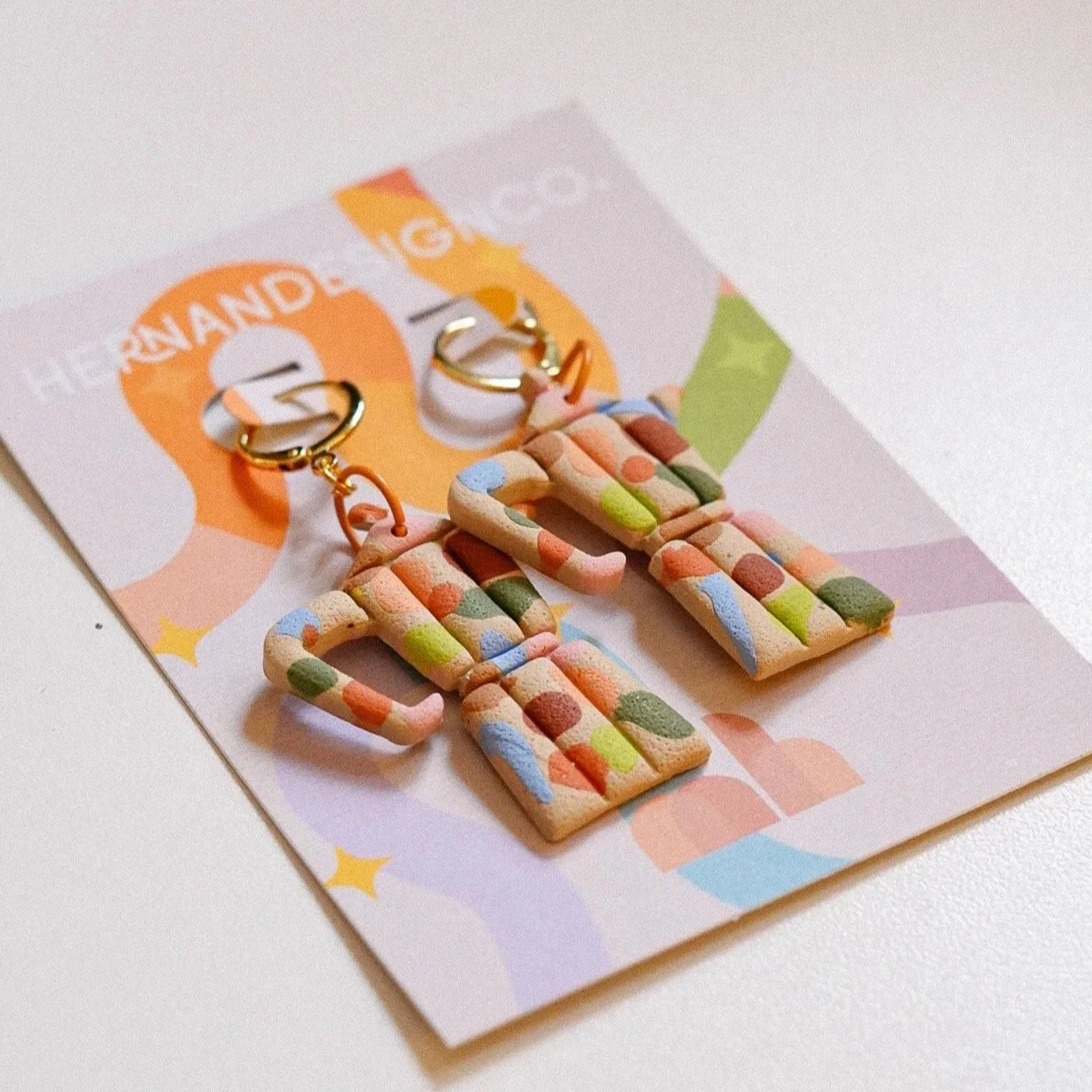 autumn moka pot earrings